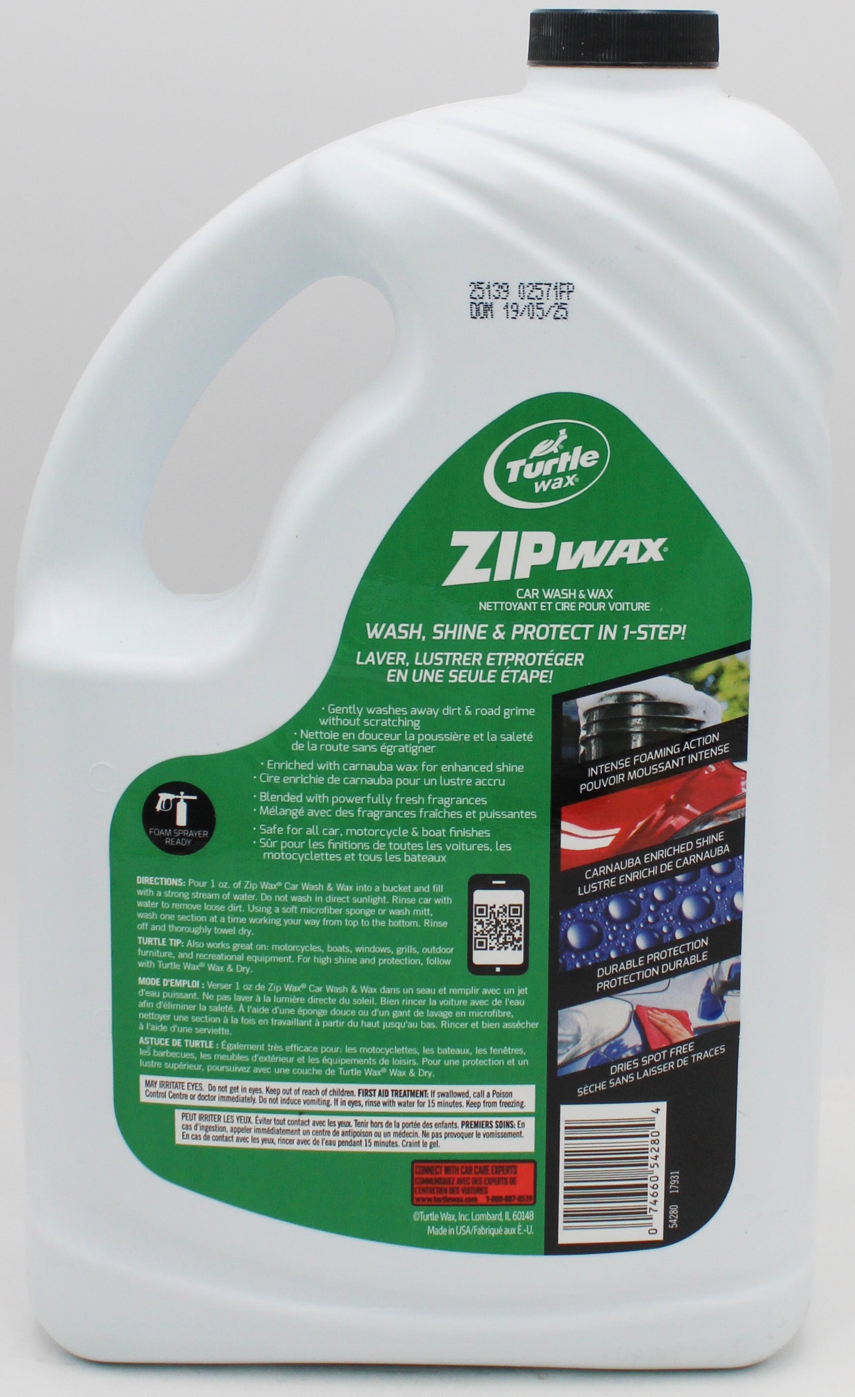 SP TURTLE WAX - CAR WASH & WAX 100oz 2.95ML