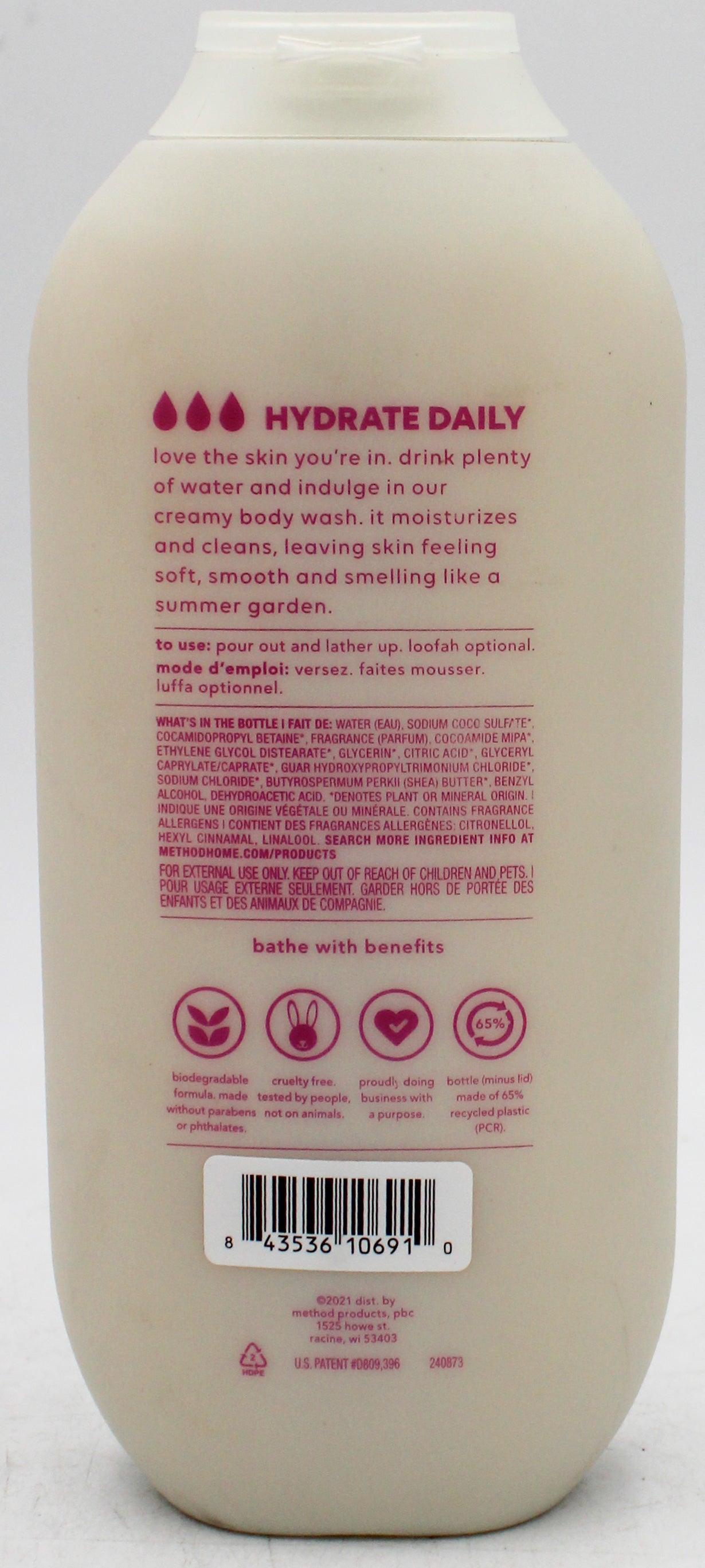 SP METHOD HYDRATING BODY WASH 18oz MAGNOLIA