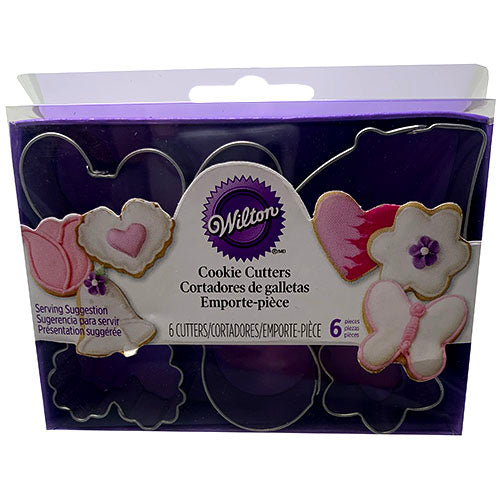 WILTON MINI METAL COOKIE CUTTER SET 6PC-ROMANTIC.