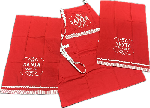 SANTA CHEF KITCHEN SET OF 3