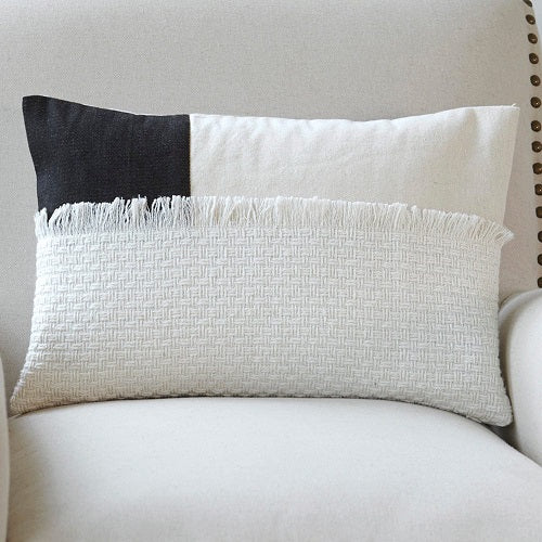 CORNER SQUARE PILLOW COVER 18"L x 12"H