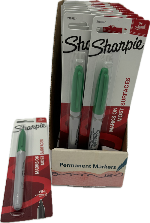 SHARPIE FINE PERMANENT MARKER GREEN 1CT NI
