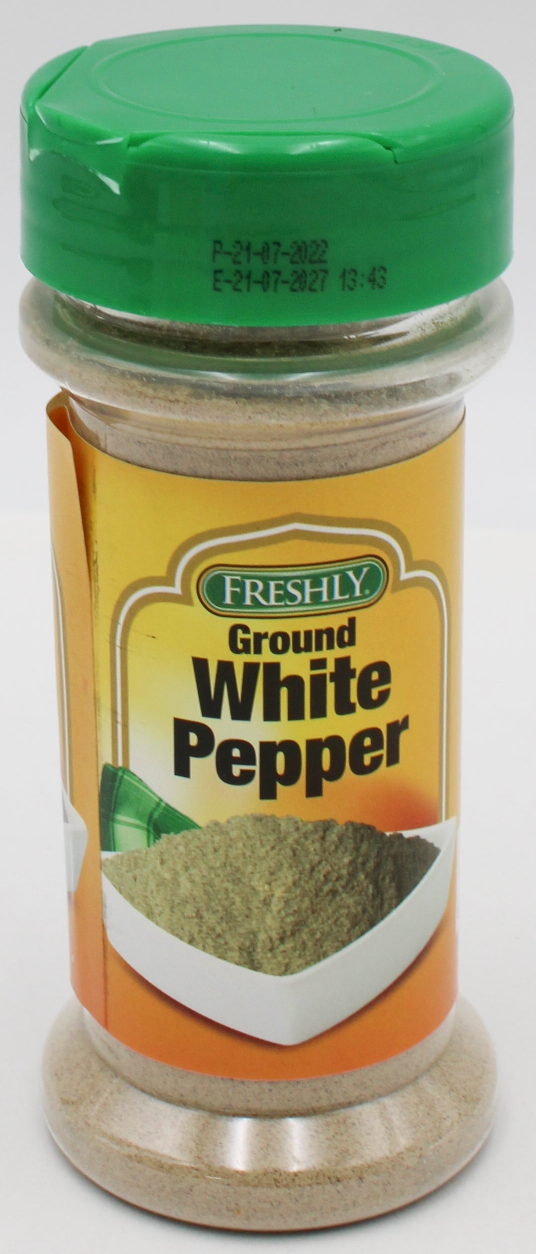 FRESHLY GROUND WHITE PEPPER 3 Oz BB 7/21/27