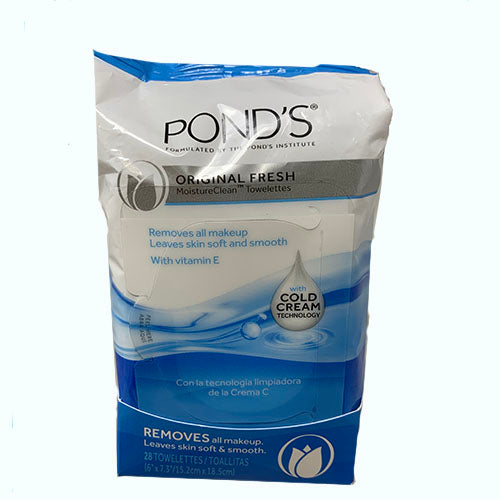 PONDS CLEANSING TOWELETTES 28CT
