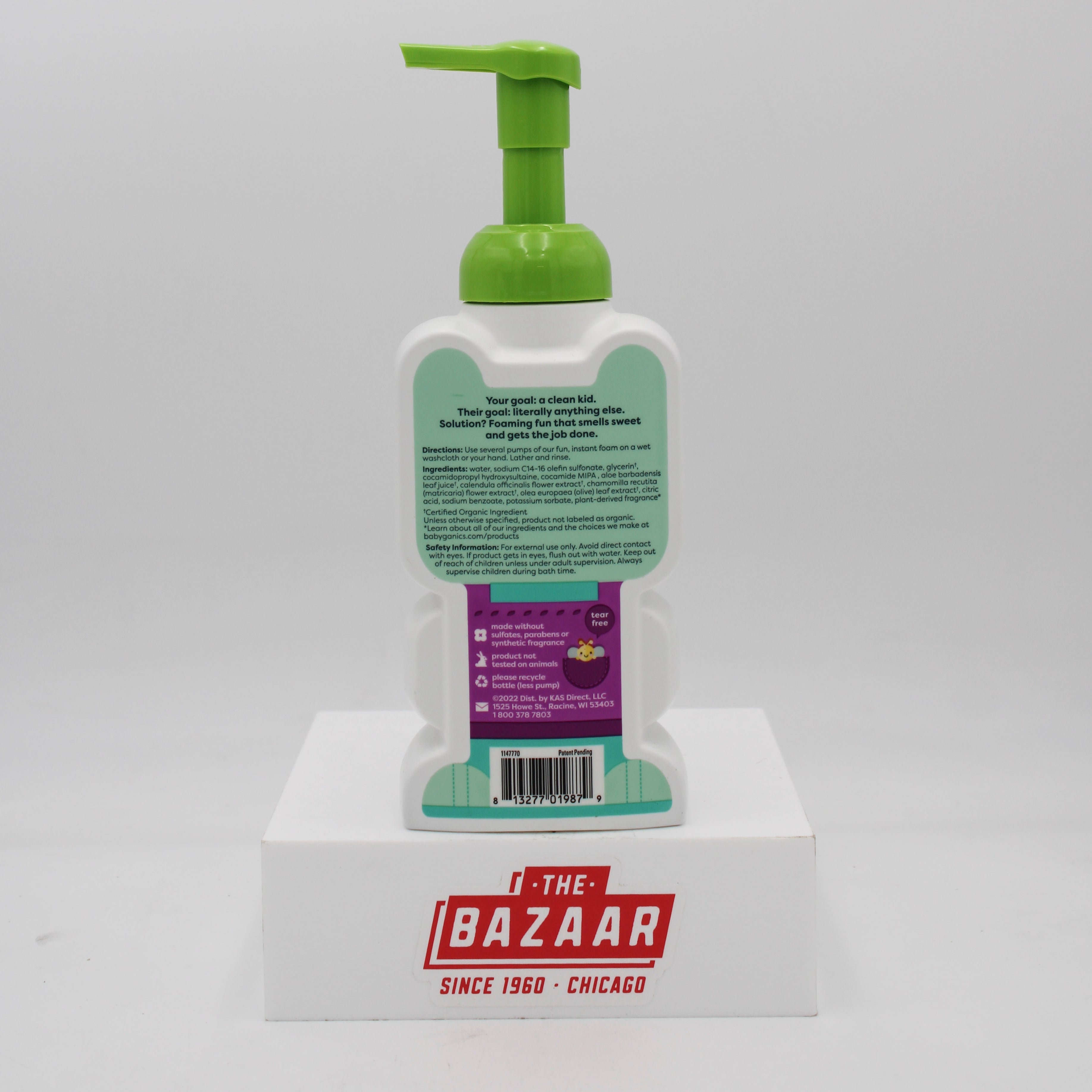 BABYGANICS KIDS FOAMING BODY WASH BERRY BERRY 14floz