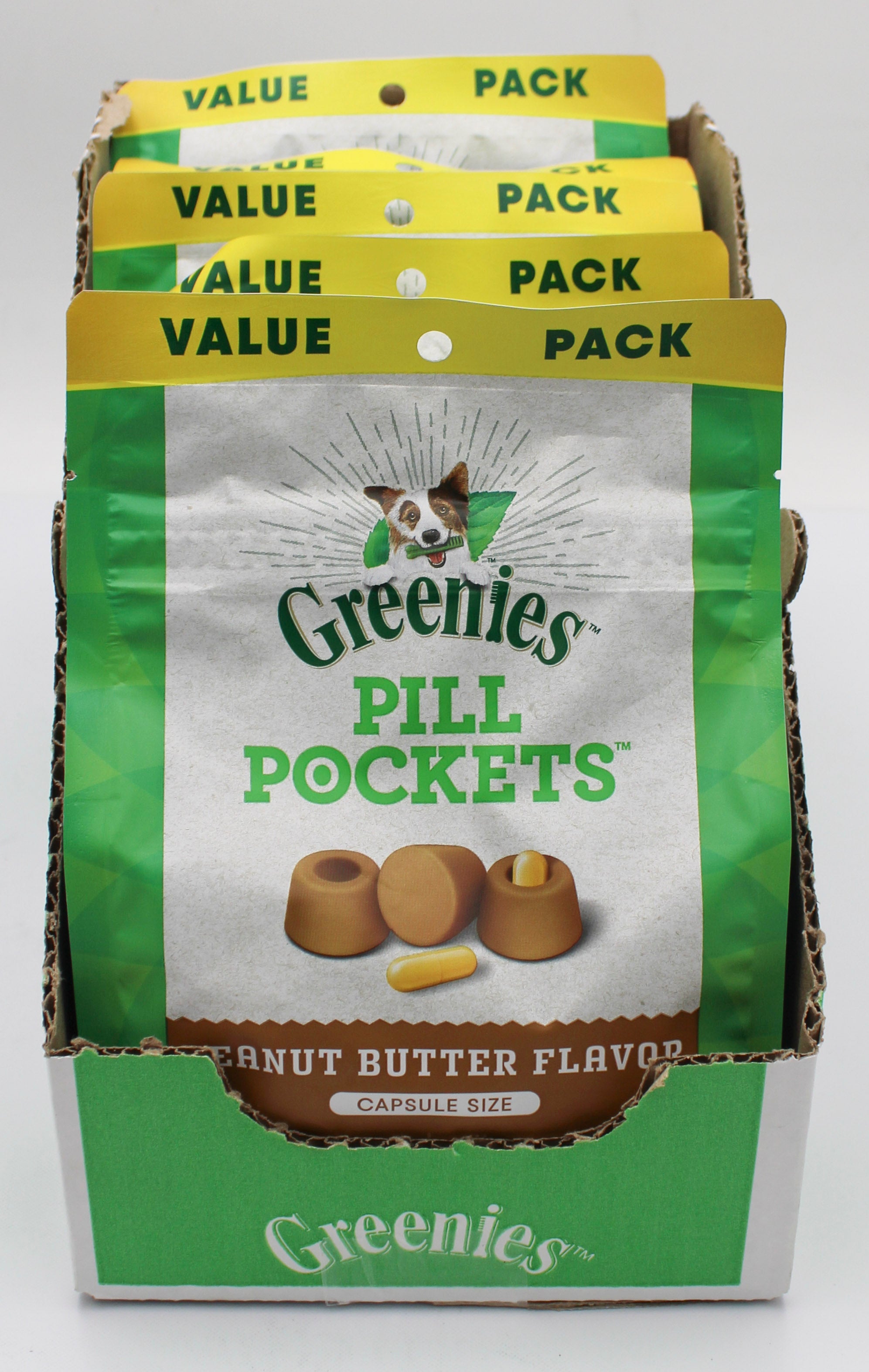 GREENIES PILL POCKET VALUE PACK PEANUT BUTTER SOFT DOG TREATS 15.8OZ. BB 3/14/2027