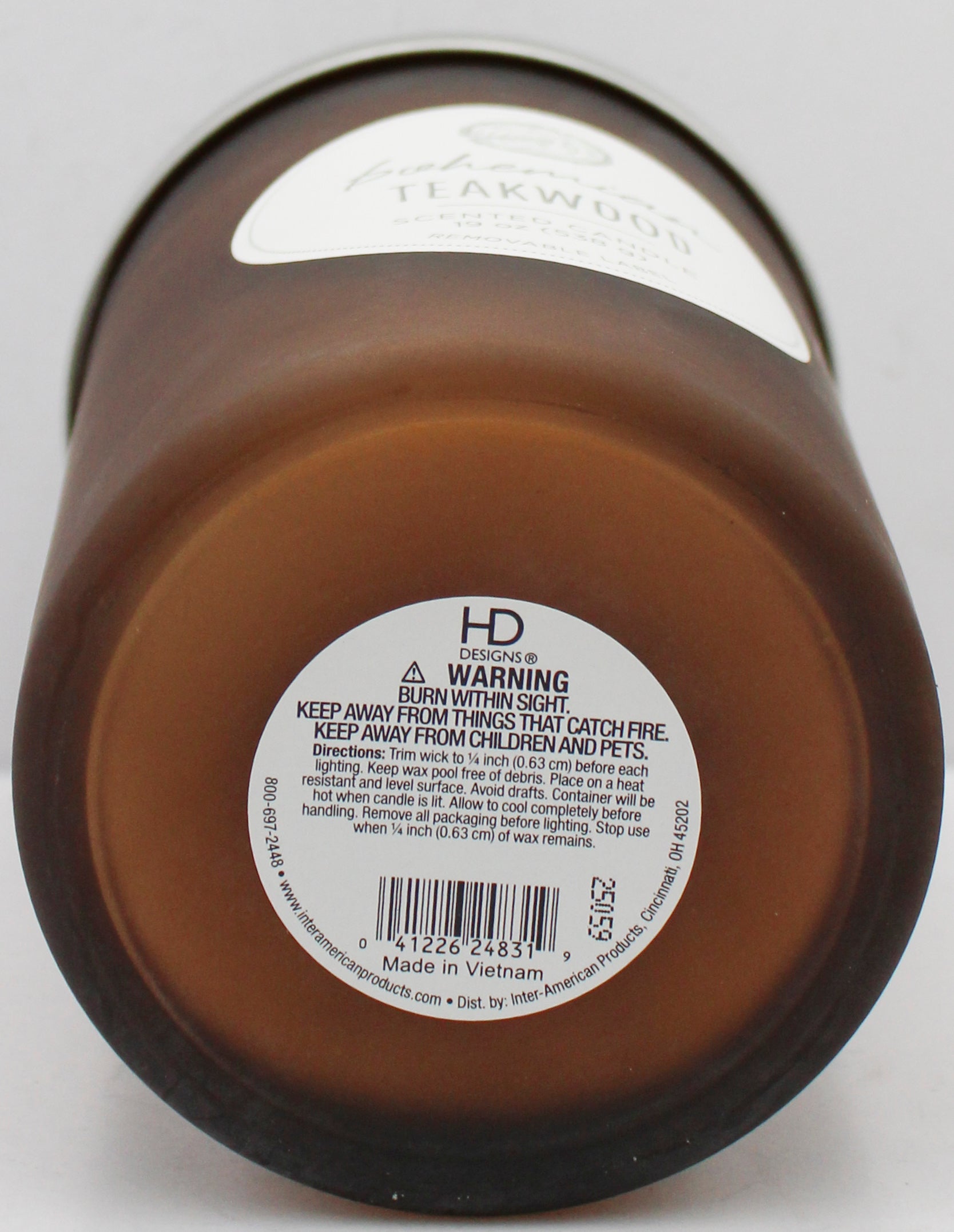 CHESAPEAKE BAY JAR CANDLE BOHEMIAN TEAKWOOD 19oz NI