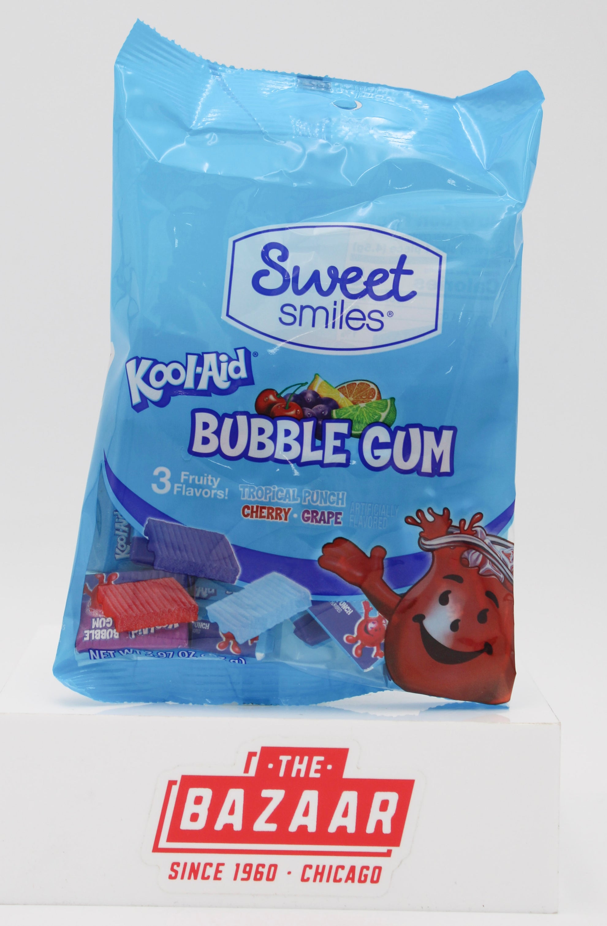 KOOL-AID BUBBLE GUM PEG BAG 3.97 OZ BEST BY 11/9/2025