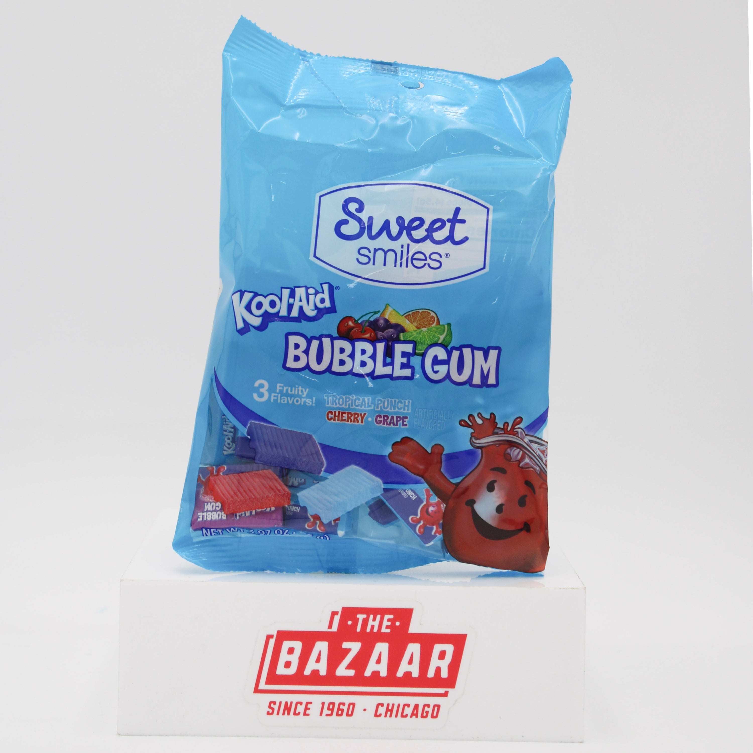KOOL-AID BUBBLE GUM PEG BAG 3.97 OZ BEST BY 11/9/2025