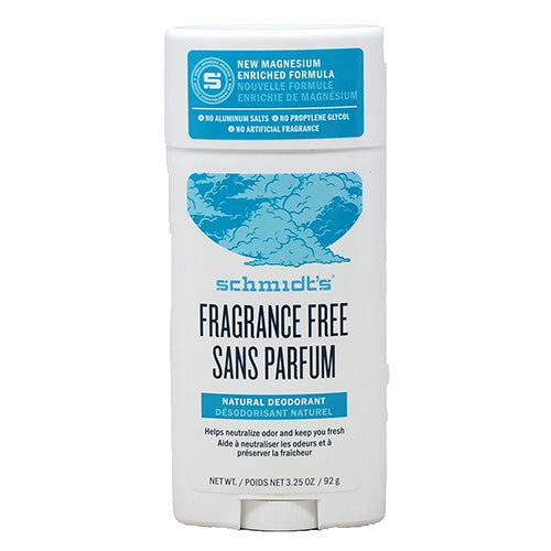 SCHMIDTS DEO FRAGRANCE FREE 3.25 OZ