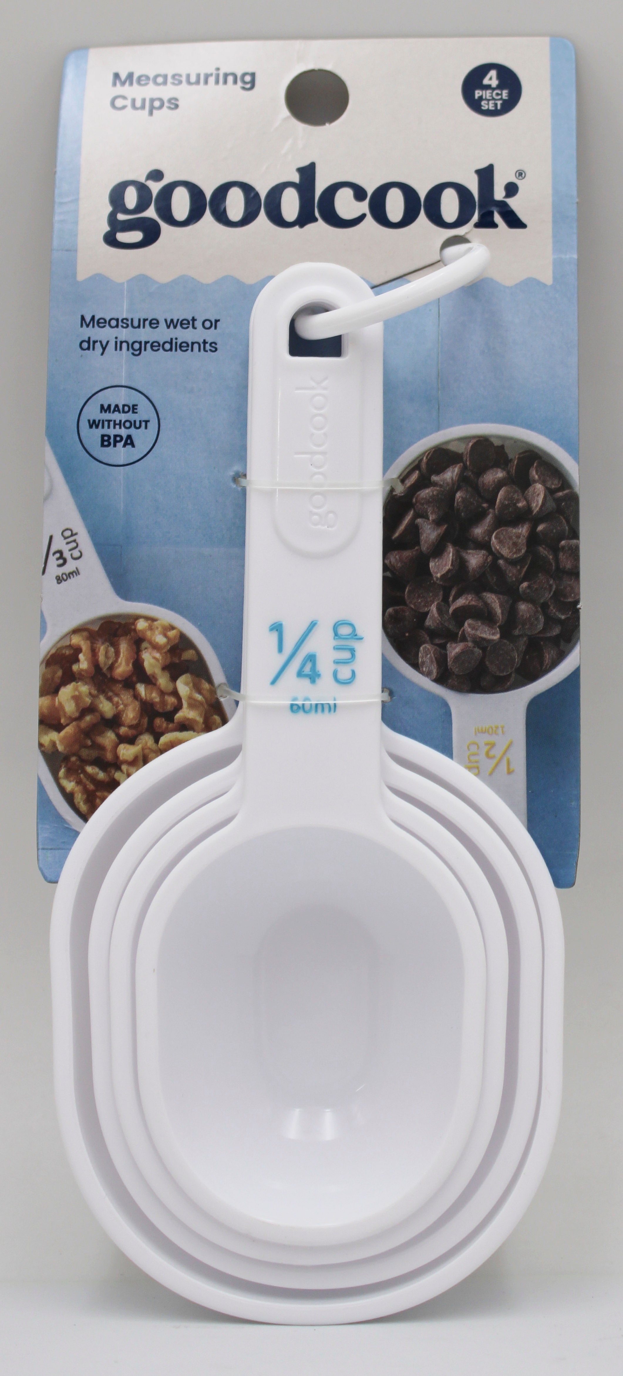 4CT GOOD COOK MEASURING CUPS - WHITE