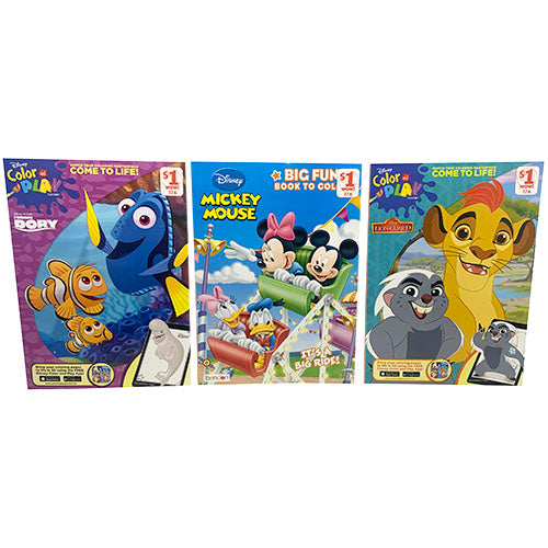 DISNEY COLORING BOOK($1)ASST