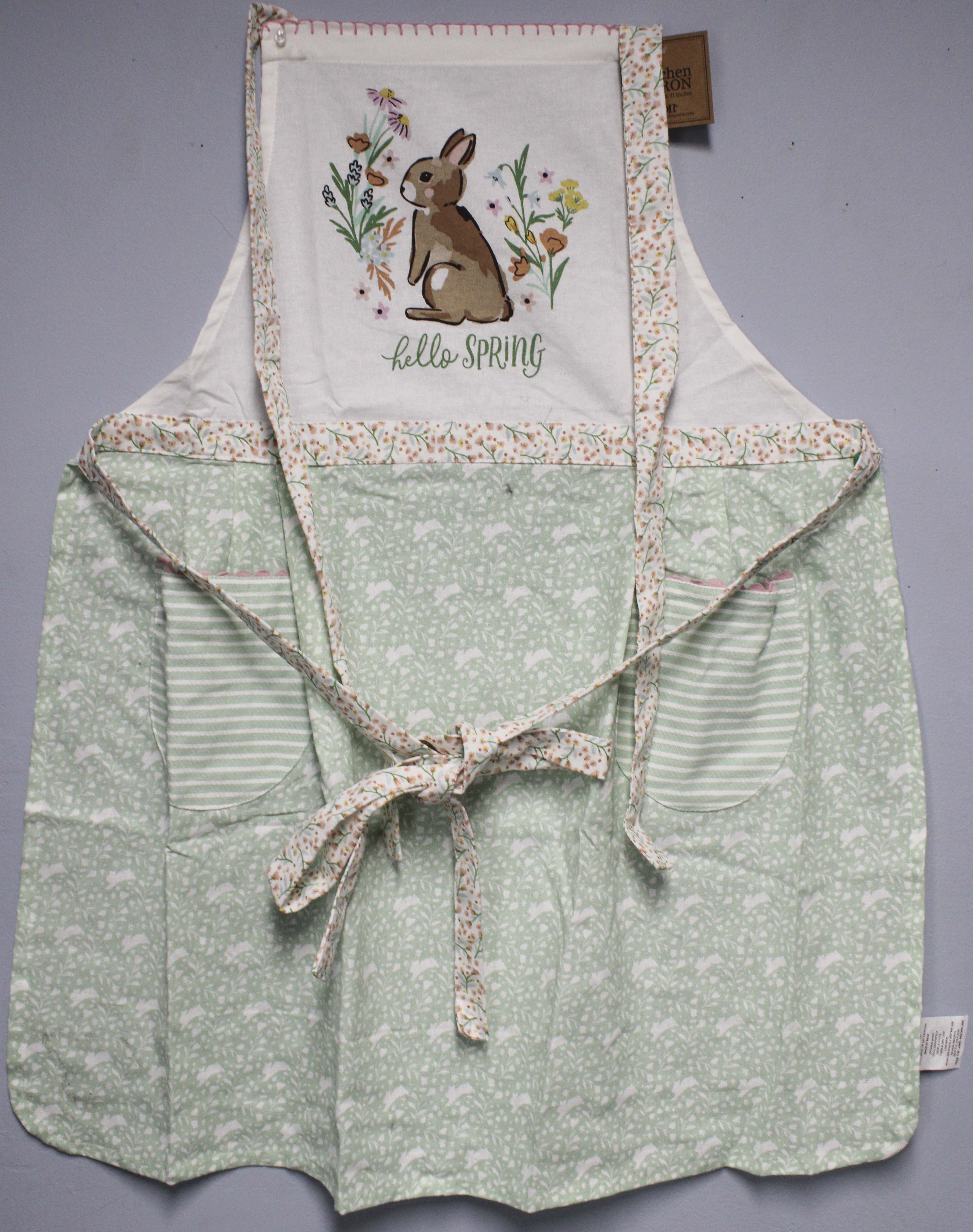 APRON - HELLO SPRING BUNNY