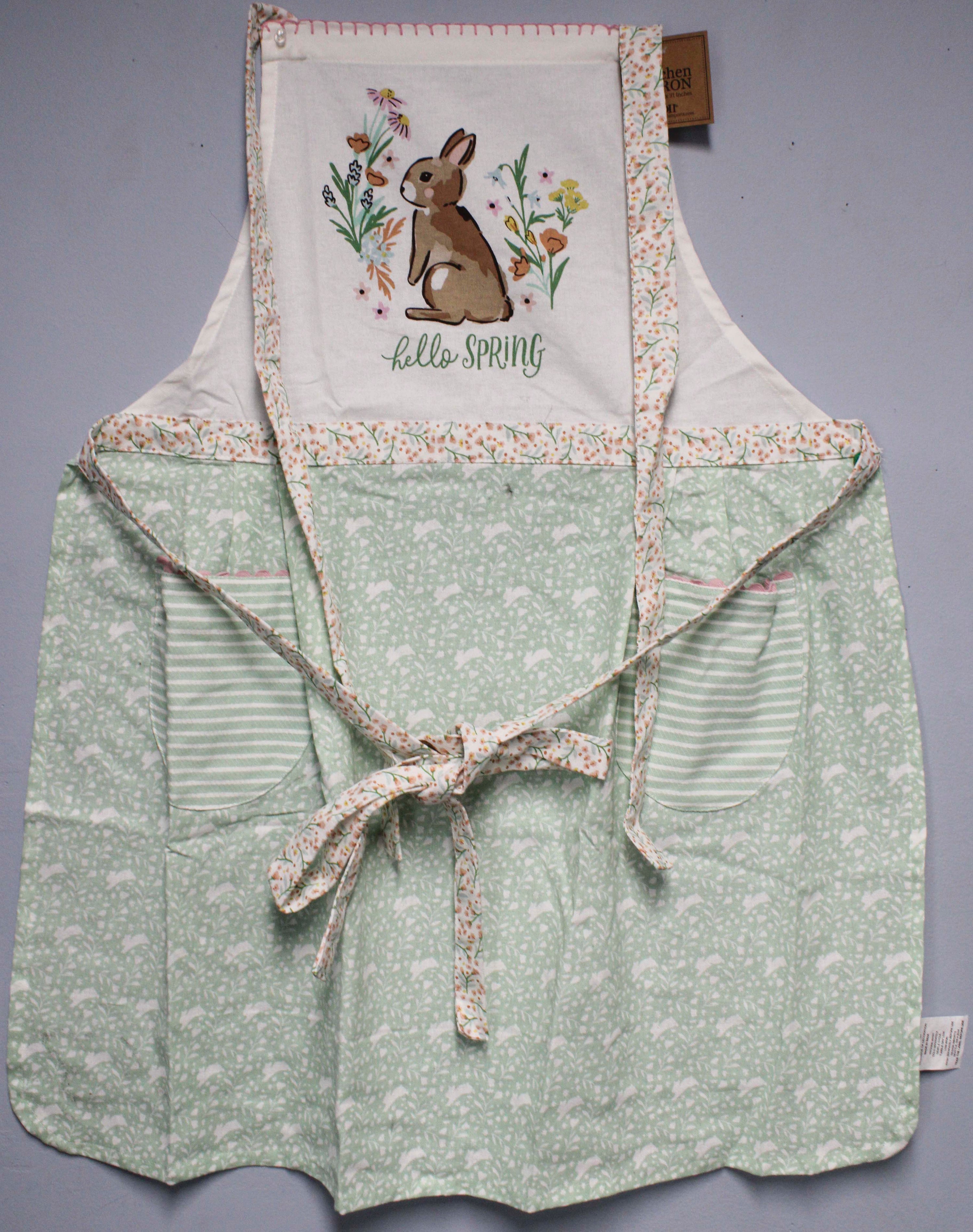 APRON - HELLO SPRING BUNNY