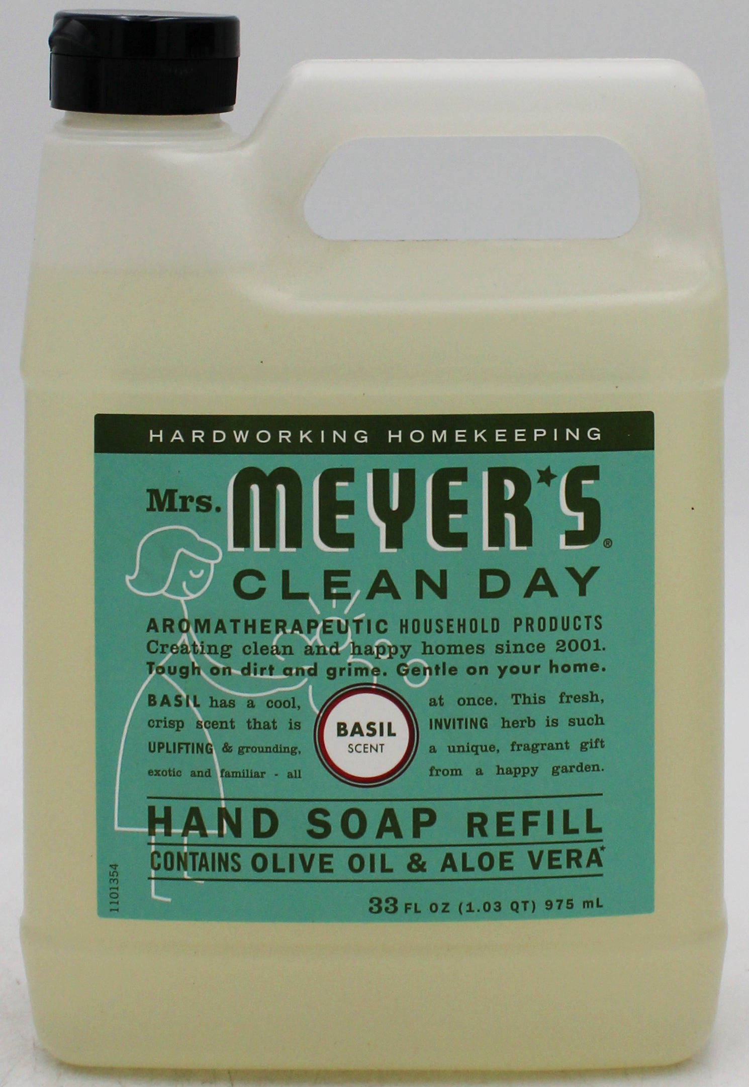 SP MRS. MEYERS HAND SOAP REFILL 33oz BASIL SCENT