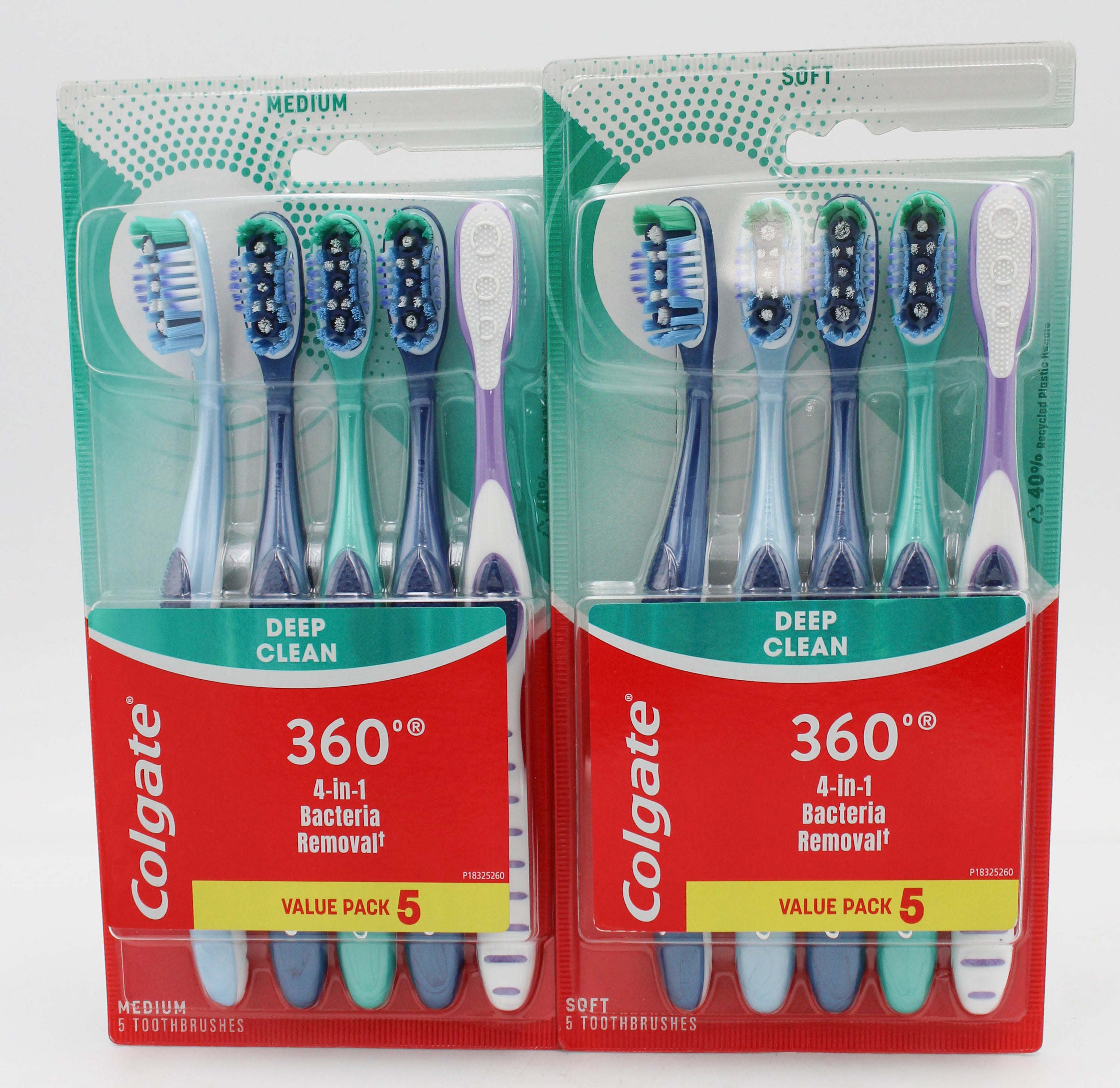 COLGATE 360 MIXED 5ct TOOTHBRUSH DISPLAY NI