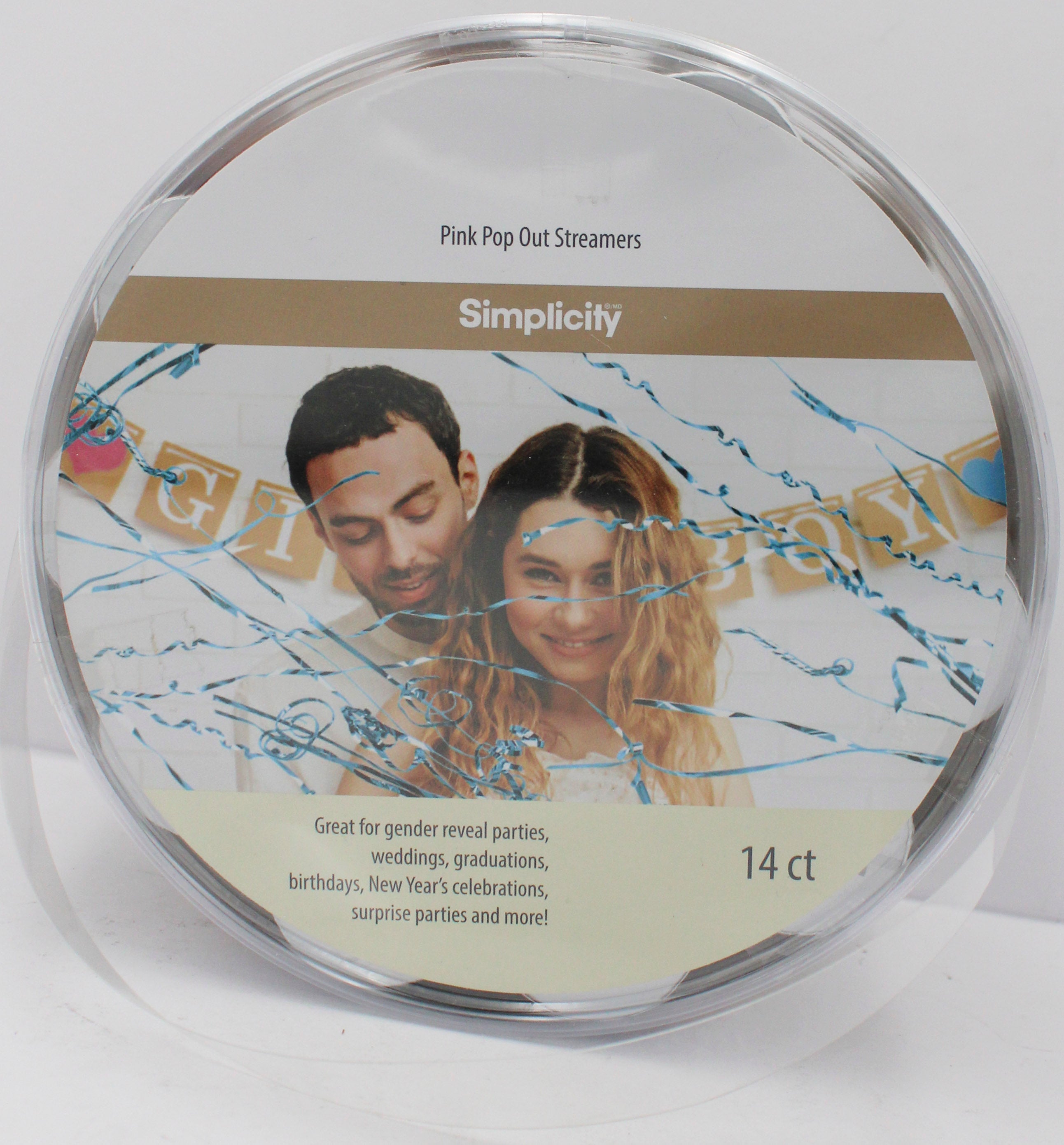 14CT POP OUT STREAMERS - PINK