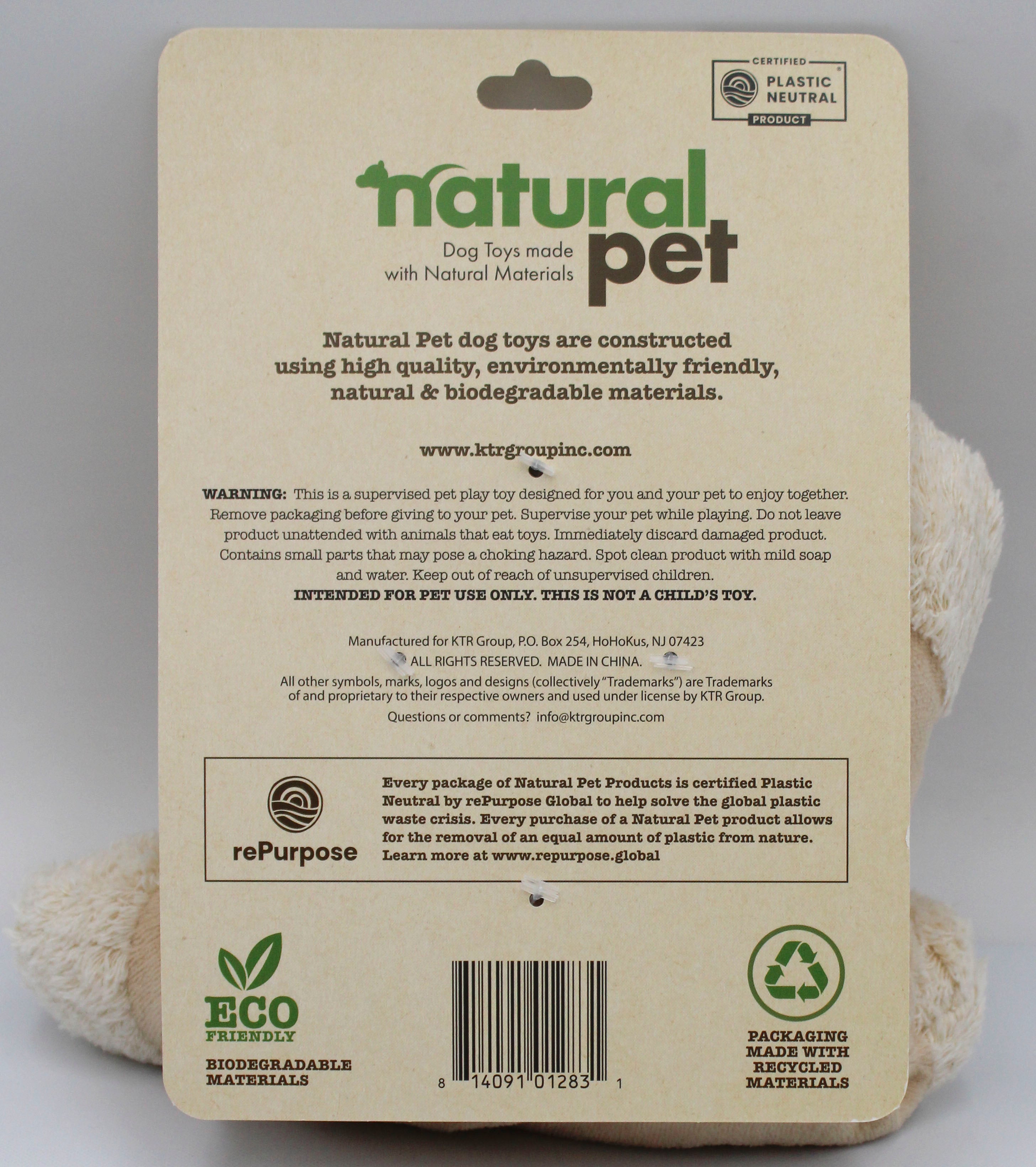 Natural Pet Pillow Dog Toy Assorted Wholesale