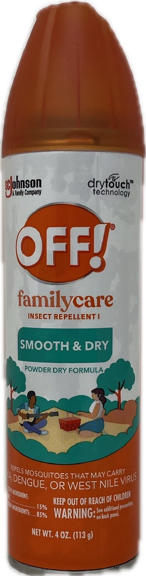 SP OFF SMOOTH & DRY INSECT REPELLENT 4oz
