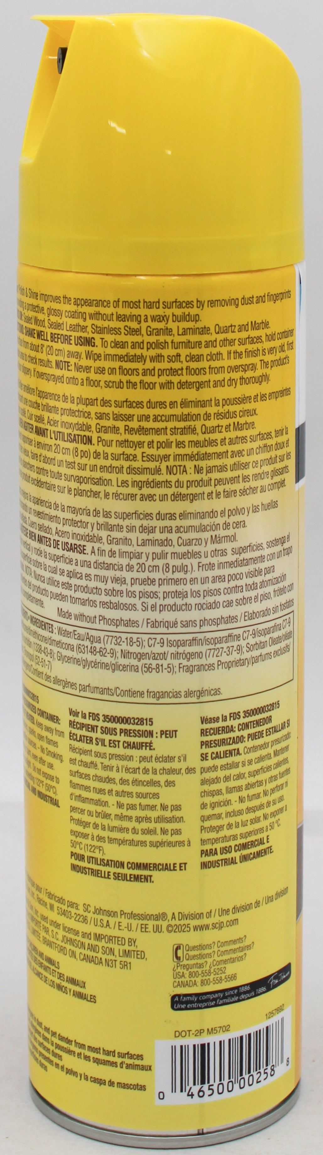 Pledge Multisurface Polish & Shine 14.2oz Spray - Wholesale