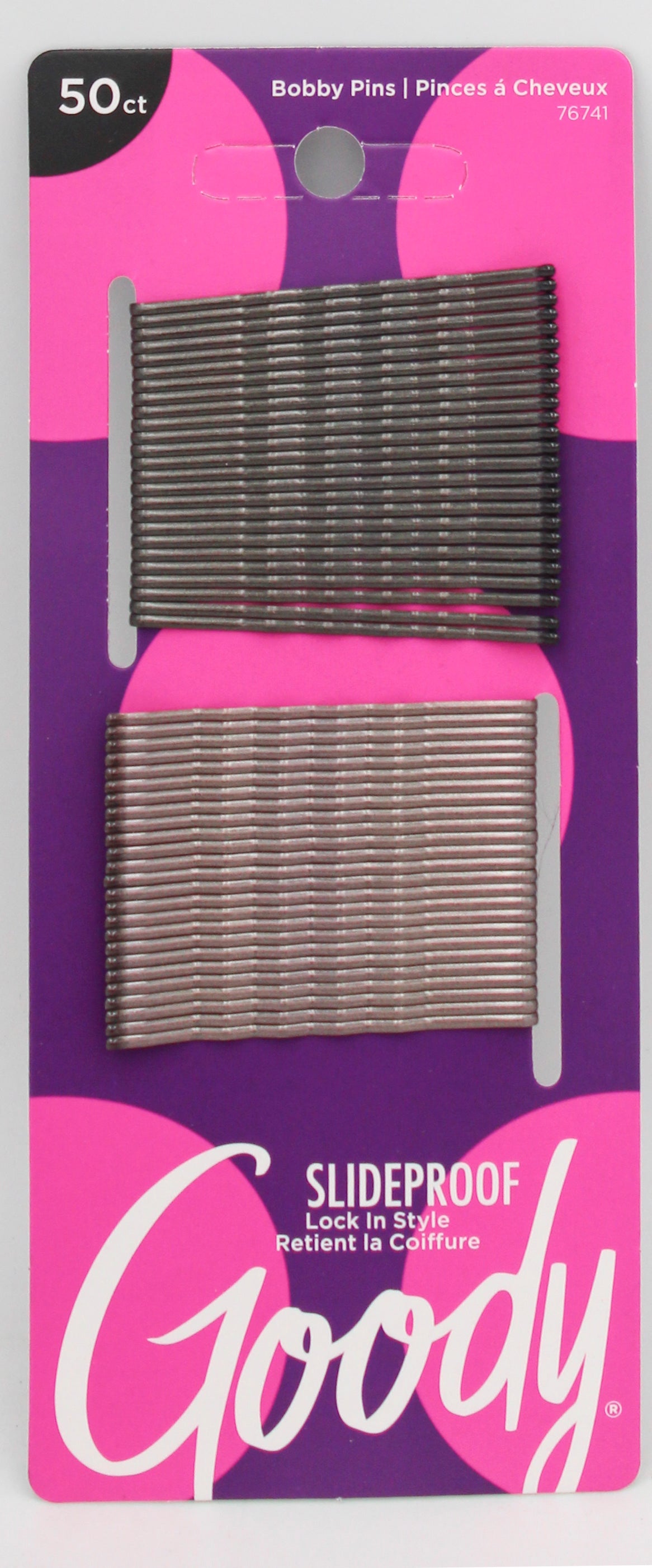 GOODY BOBBY PINS METALLIC BLACK 50ct NI