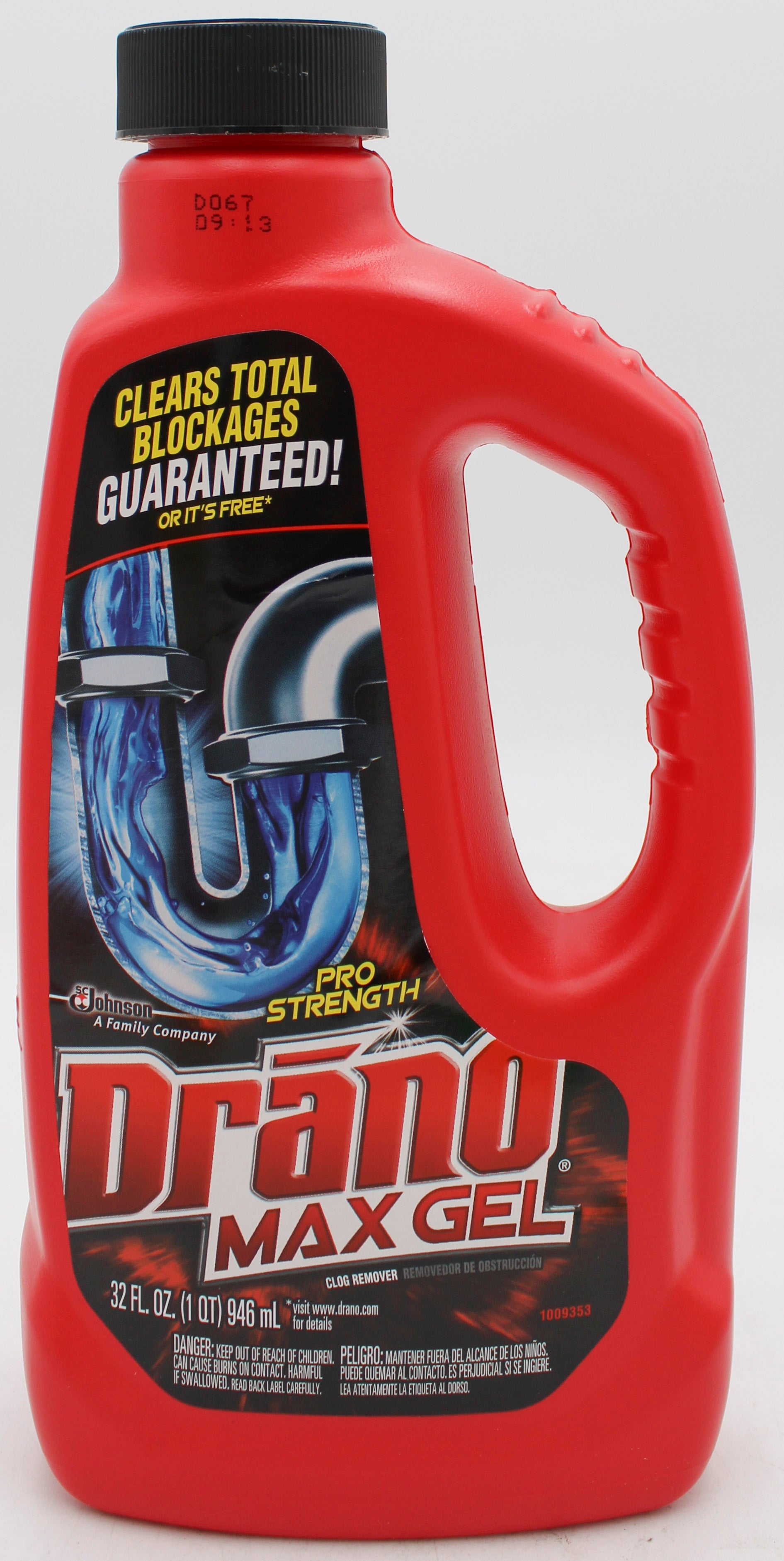 SP DRANO MAX GEL CLOG REMOVER 32OZ