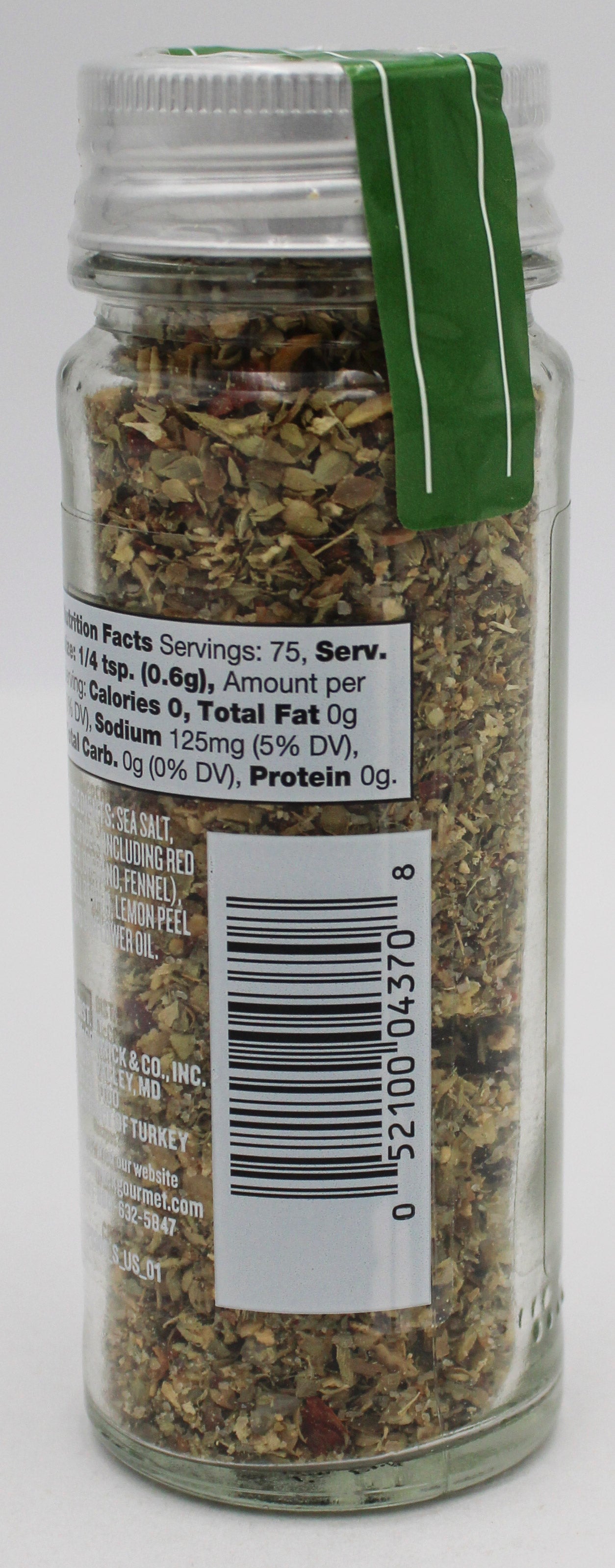 MCCORMICK GOURMET MEDITERRANEAN HERB & SALT 1.62 Oz BB 6/21/26