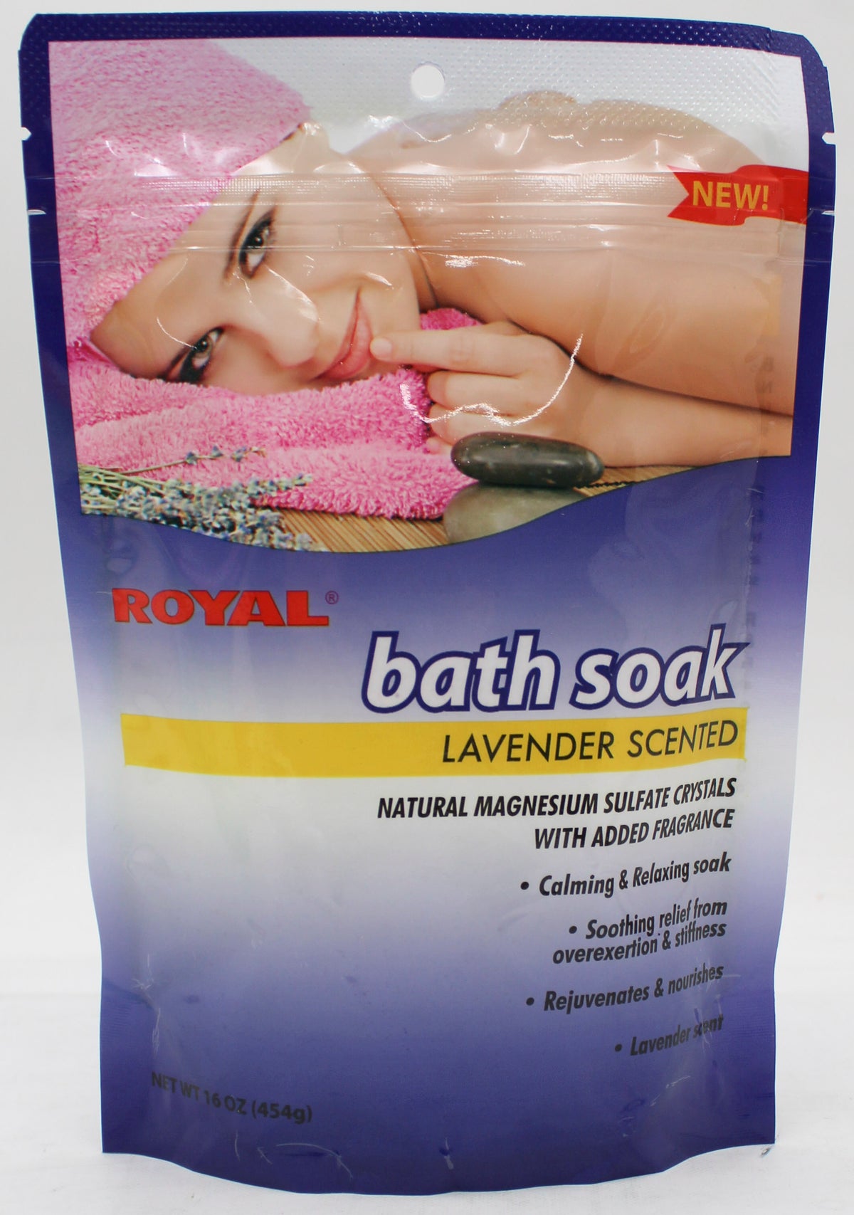 16oz EPSOM SALT BATH SOAK LAVENDER