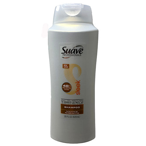 SUAVE SHAMPOO 28oz SLEEK/FRIZZY