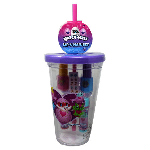 HATCHML LIP/NAIL SET W/PLAS.SIP CUP