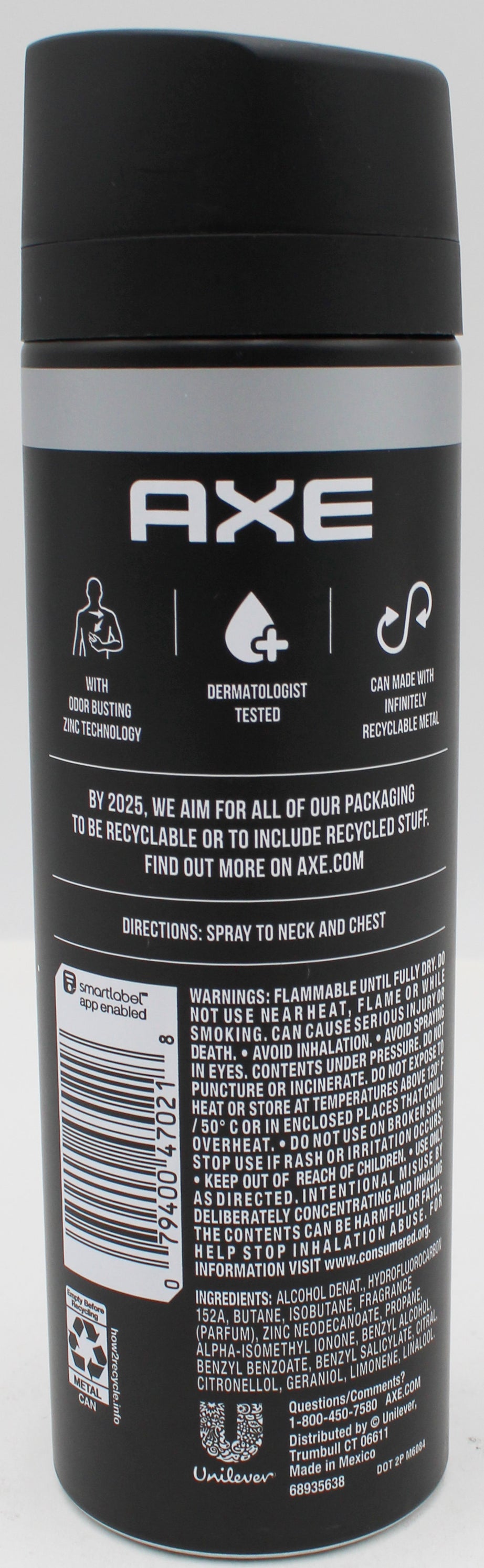 AXE BODY SPRAY BLACK 5.1oz