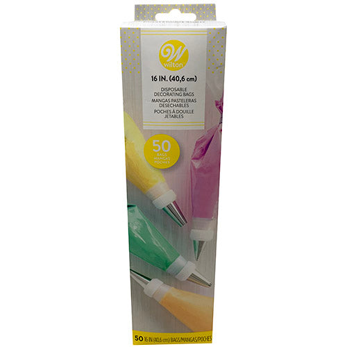 SP WILTON DISPOSABLE BAGS 50CT 16IN