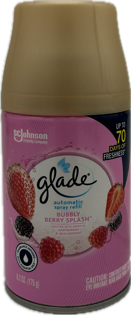 GLADE AUTOMATIC SPRAY REFILL 6.2oz BUBBLY BERRY SPLASH   US