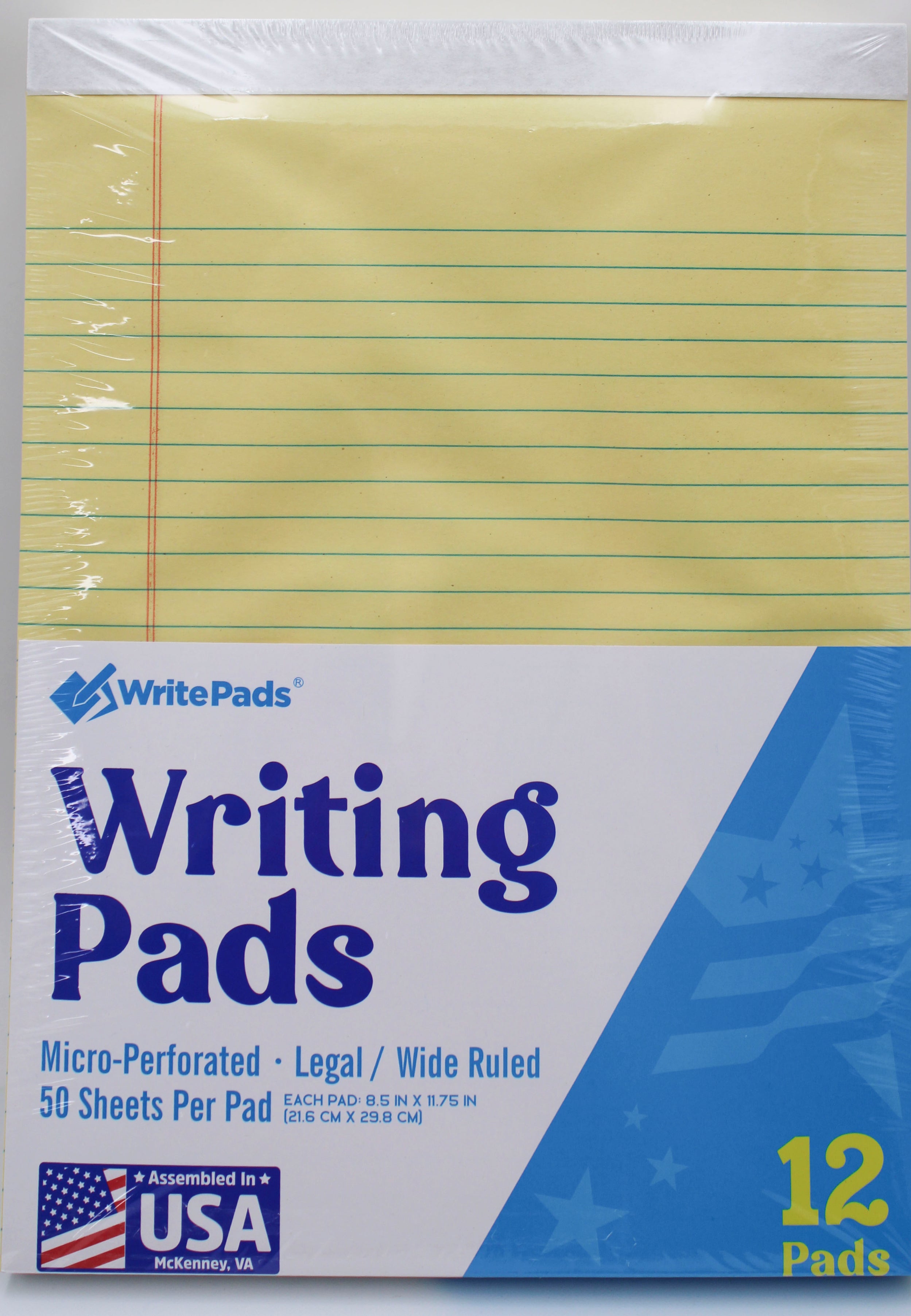 5" X 8" LEGAL PAD WHITE 50 SHEET 12PACK