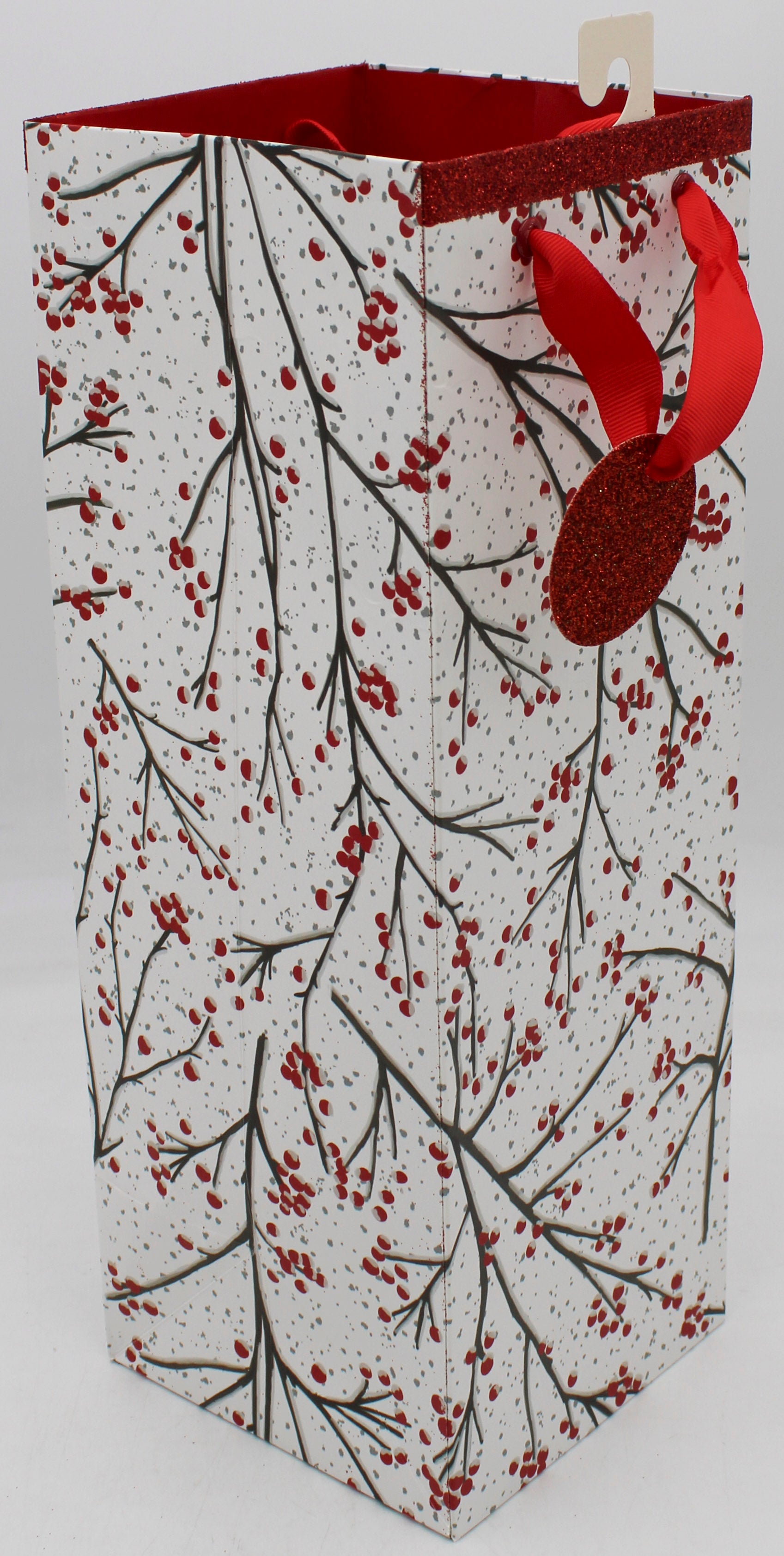 BOTTLE GIFT BAG - WINTER BRANCHES