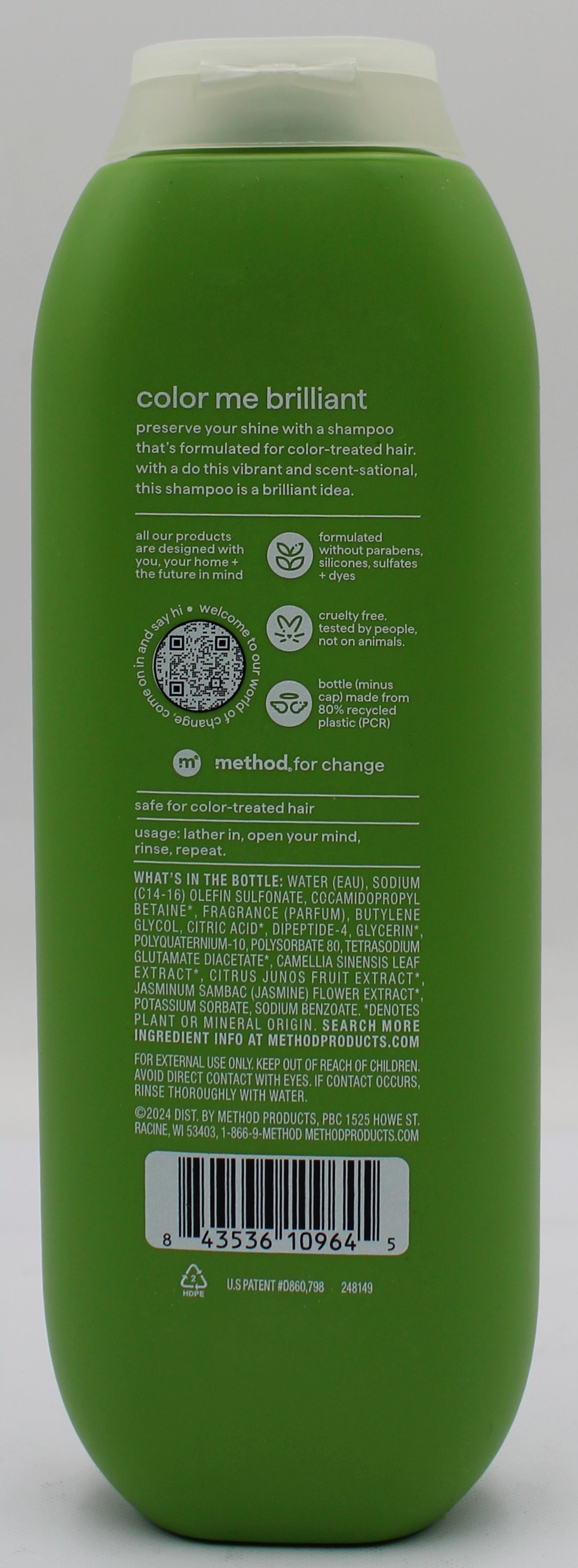 METHOD SHAMPOO MINDFUL MATCHA 14oz US