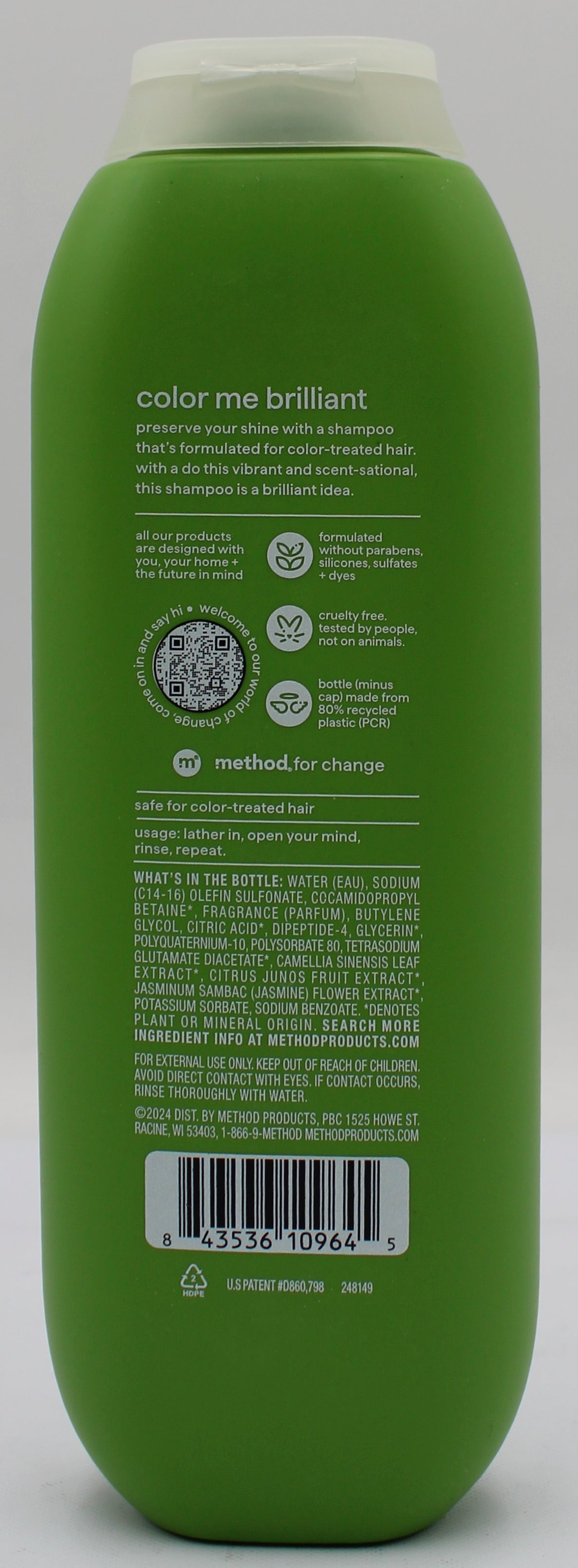 METHOD SHAMPOO MINDFUL MATCHA 14oz US