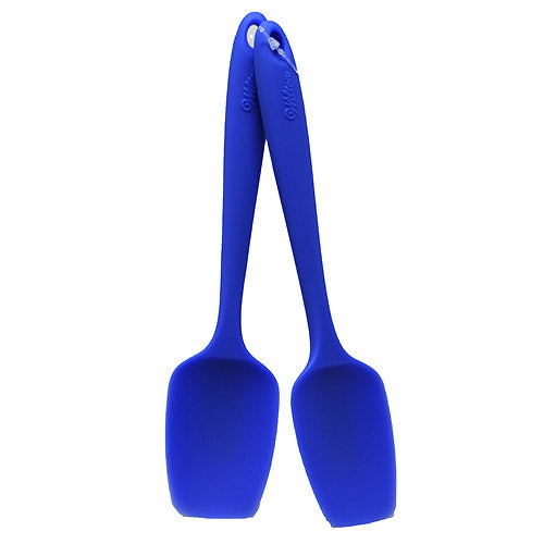 MINI SILICONE SPOONULA 2PC SET-BLUE