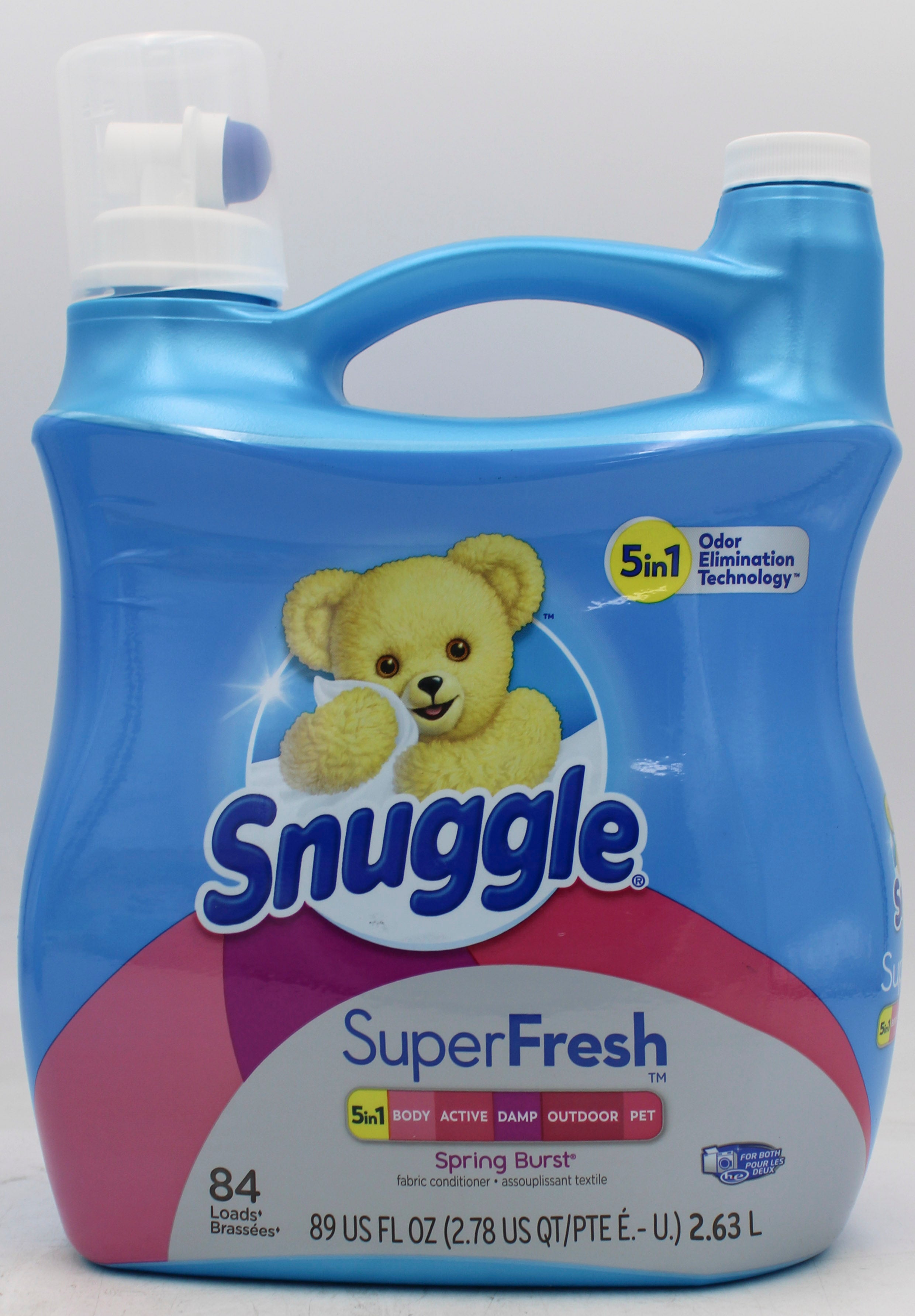SNUGGLE SUPER FRESH 5in1 LIQUID FABRIC SOFTENER SPRING BURST 89oz