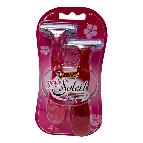 BIC SIMPLY SOLEIL LADYS SHAVER 4CT