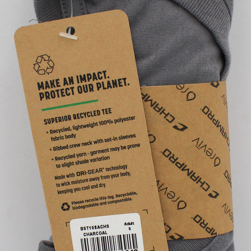 T-SHIRT - ADULT - CHARCOAL- S