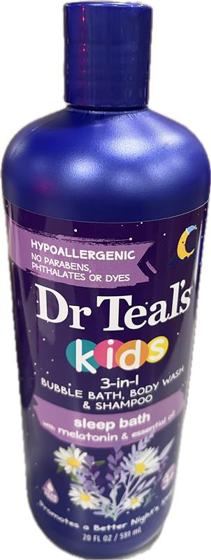 SP DR TEAL'S KIDS 3 IN 1 SLEEP BATH 20oz NI