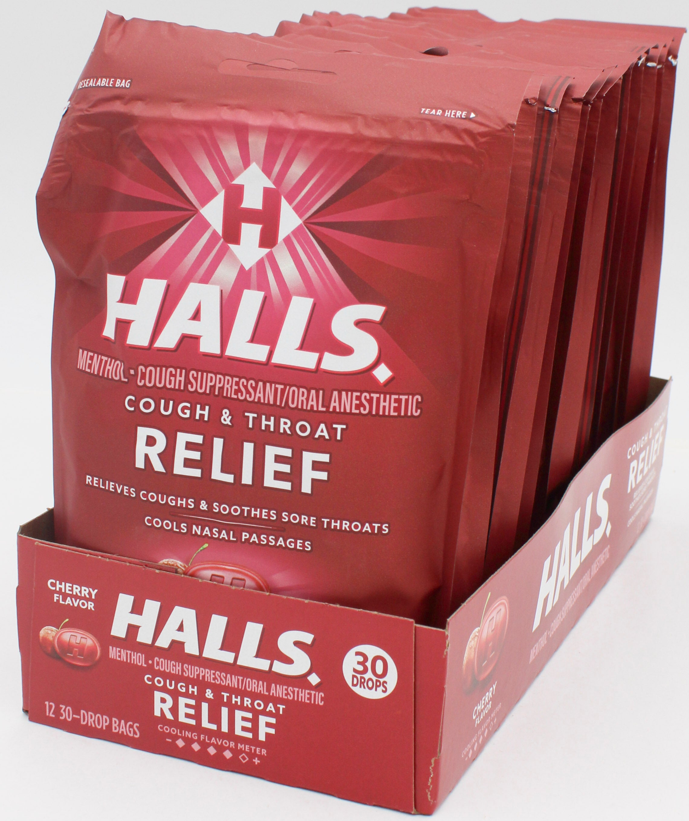 HALLS CHERRY 30 PC BAG EXP 1/21/27