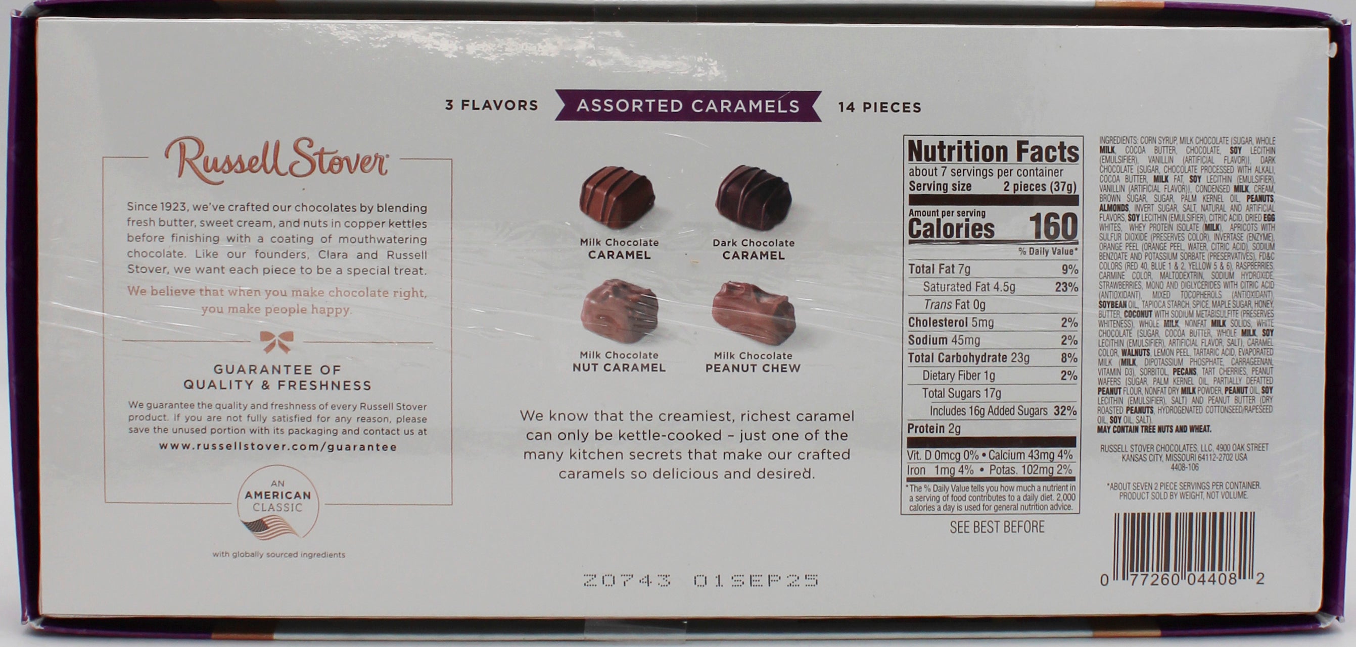 RUSSELL STOVER  ASSORTED BOXED CHOCOLATES FLOORSTAND (40 Boxes per Floorstand)   Best By 9/1/2025