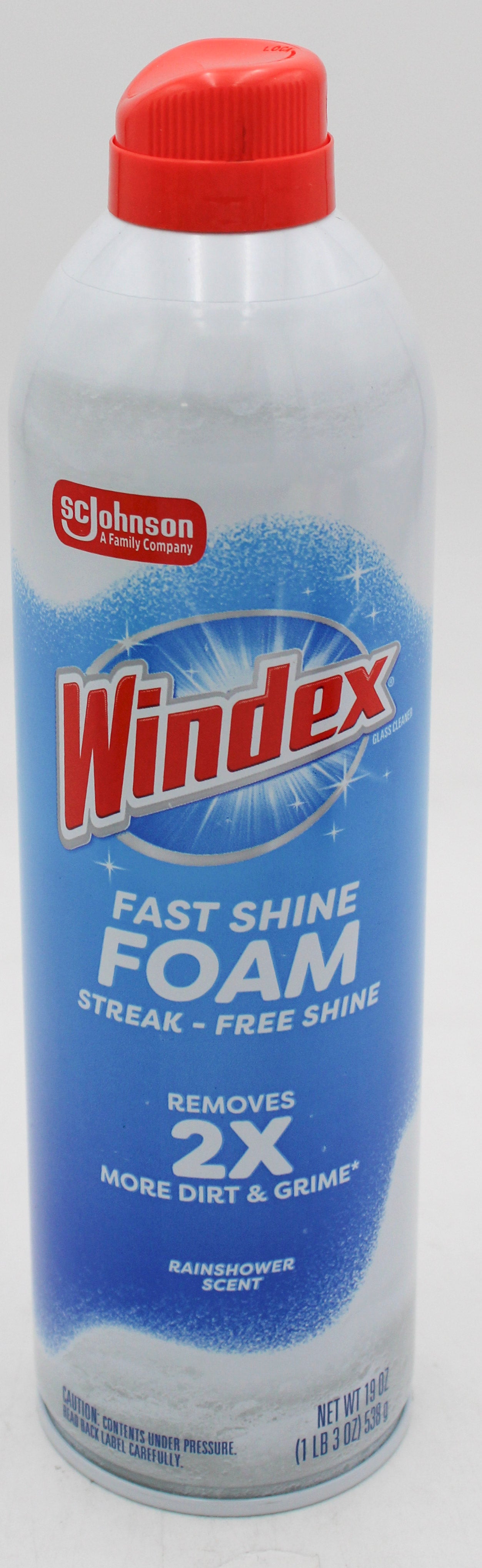 SP WINDEX FAST SHINE FOAM AEROSOL 19oz RAINSHOWER SCENT.
