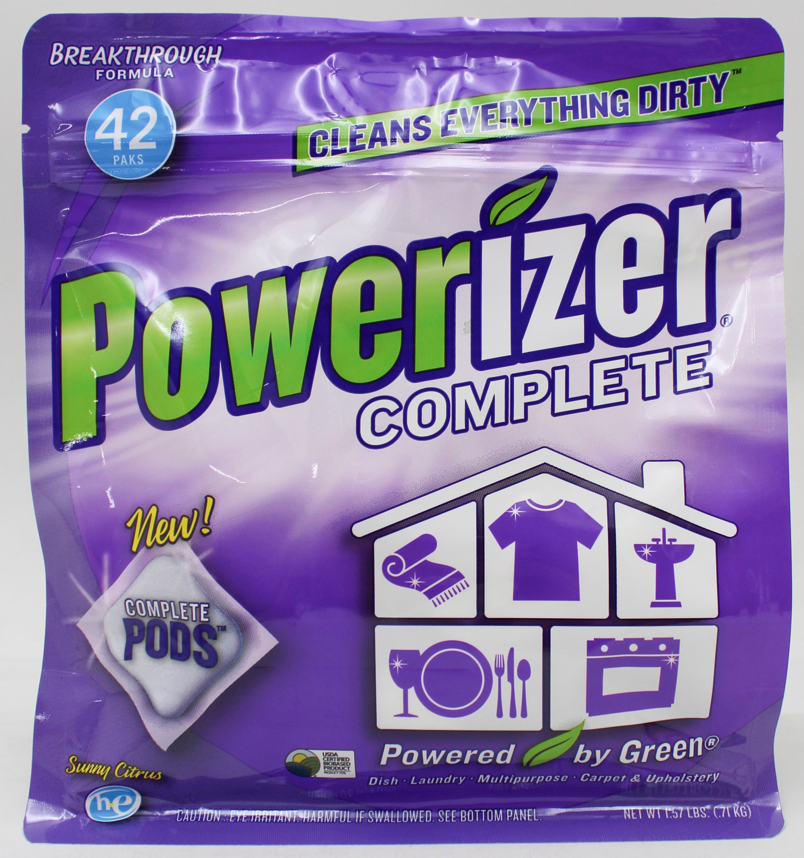 POWERIZER COMPLETE MULTI SURFACE CLEANER PODS 42ct NI