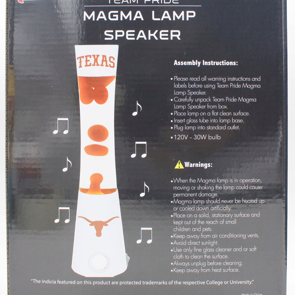 NCAA-CLC TEXAS LONGHORNS LAVA LAMP SPEAKER