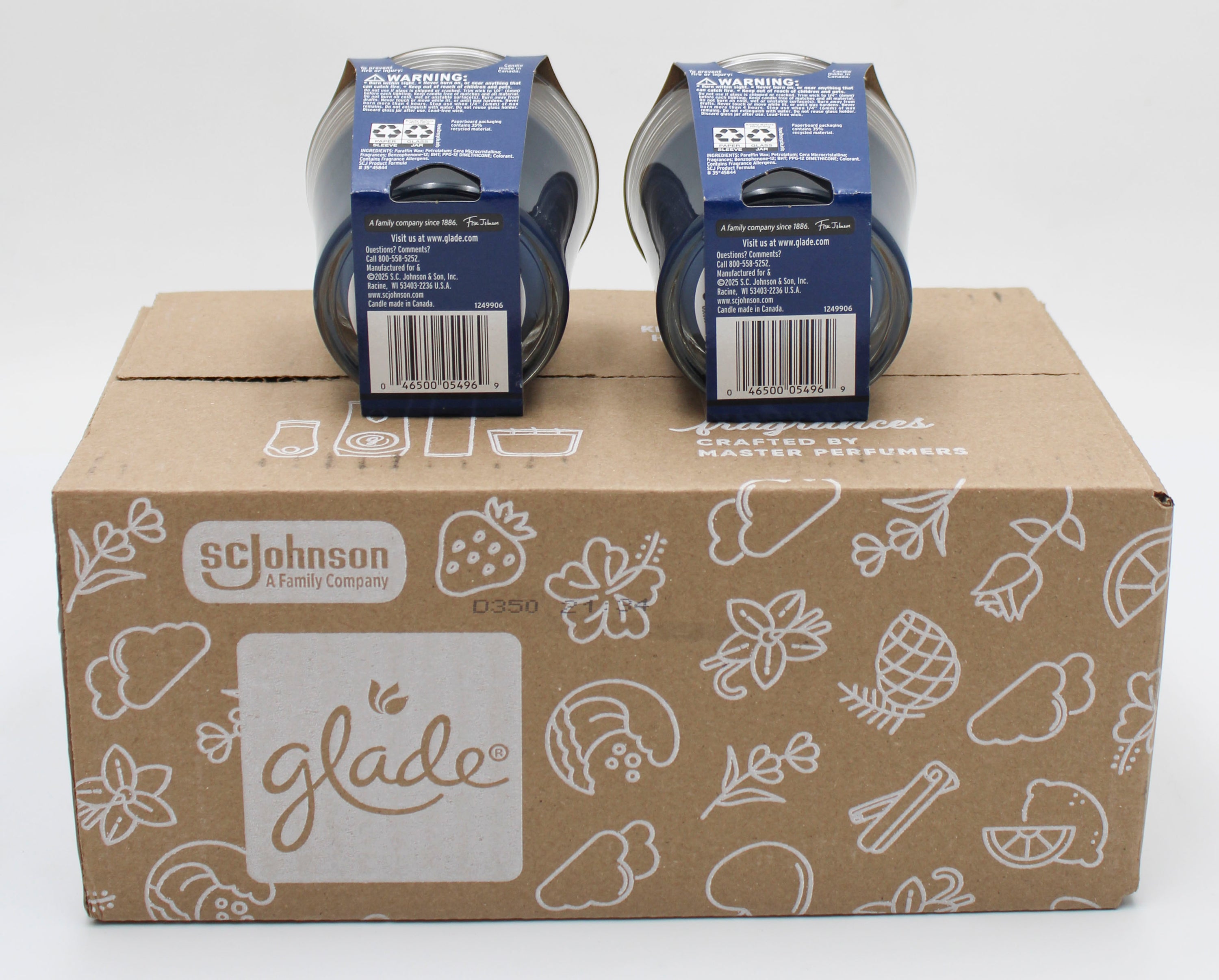 GLADE CANDLE SMOOTH BOURBON & OAK 2ct 4.08oz US