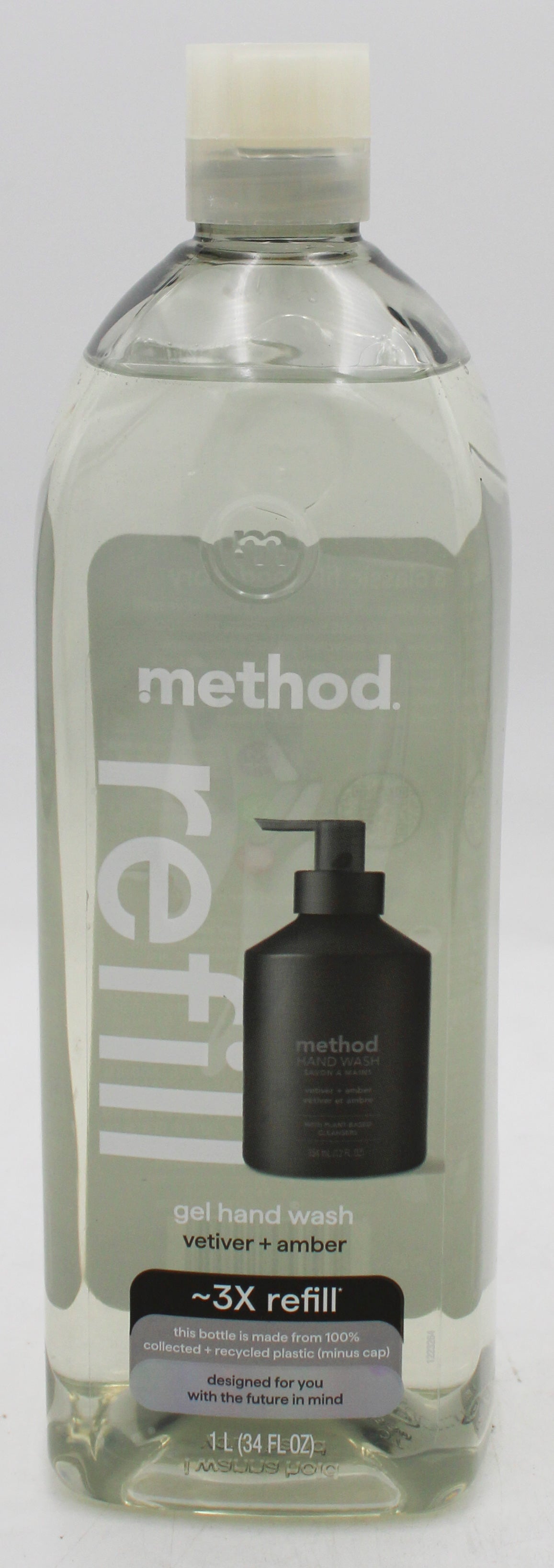 SP METHOD GEL HANDWASH 3X REFILL 34oz VETIVER+AMBER