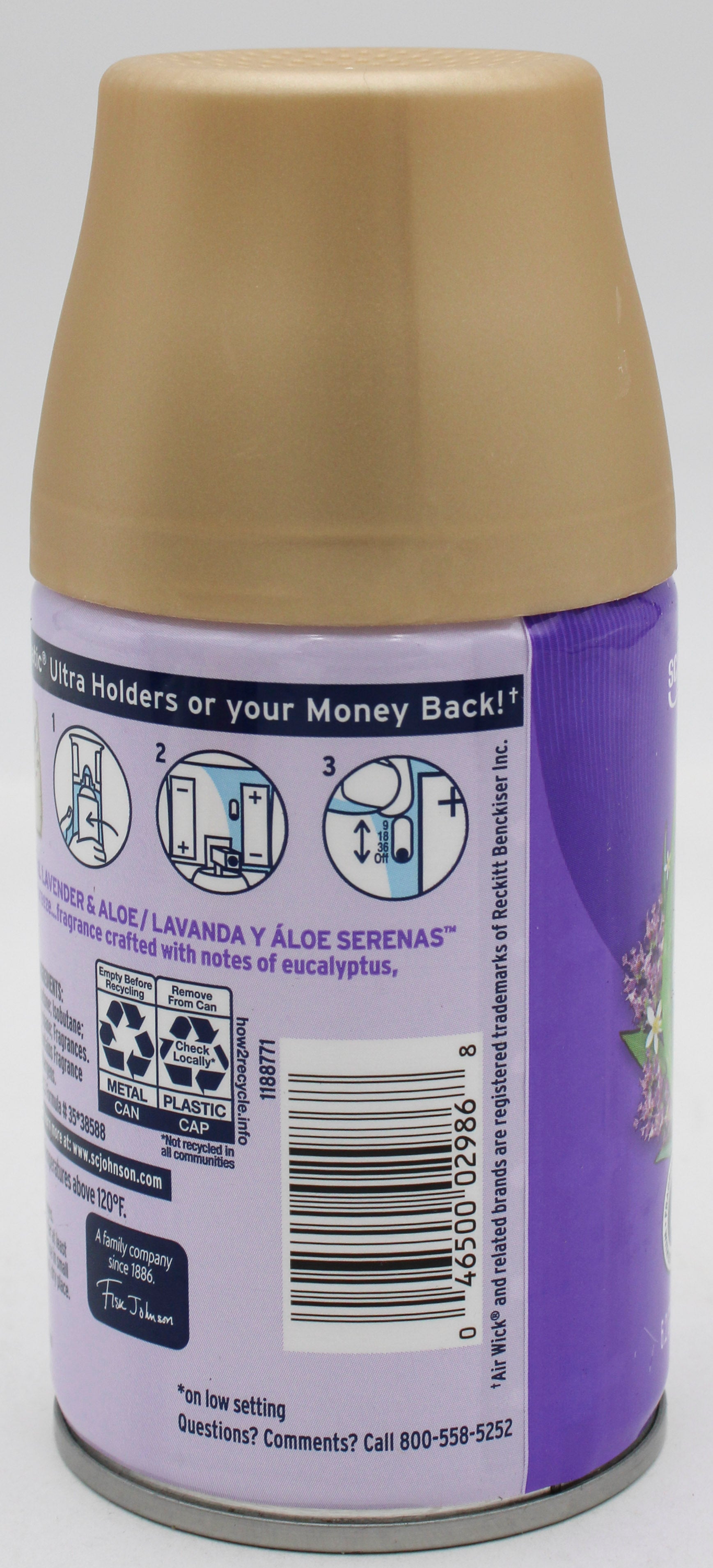 GLADE AUTOMATIC SPRAY REFILL TRANQUIL LAVENDER ALOE 6.2oz US